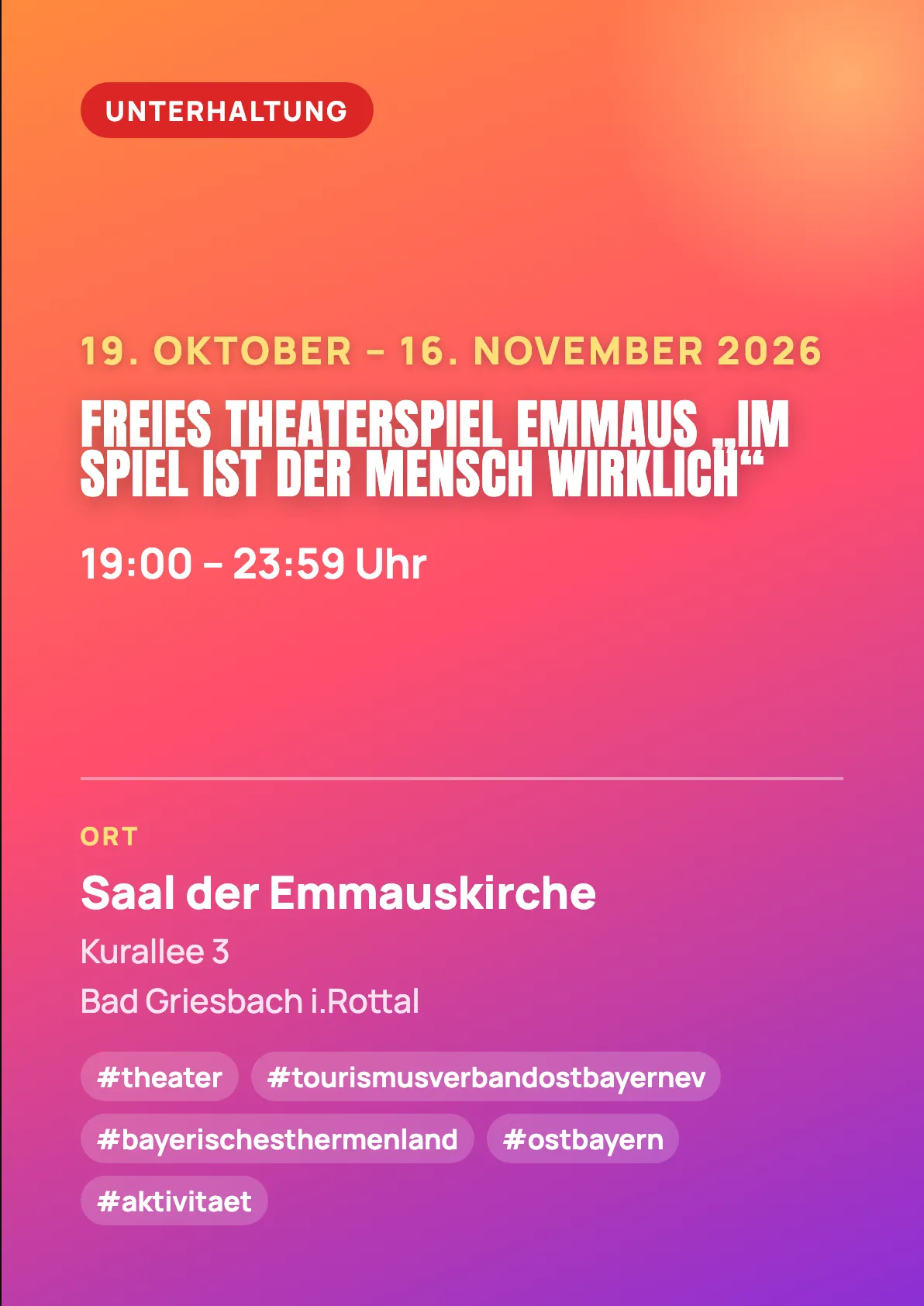 Veranstaltungsflyer