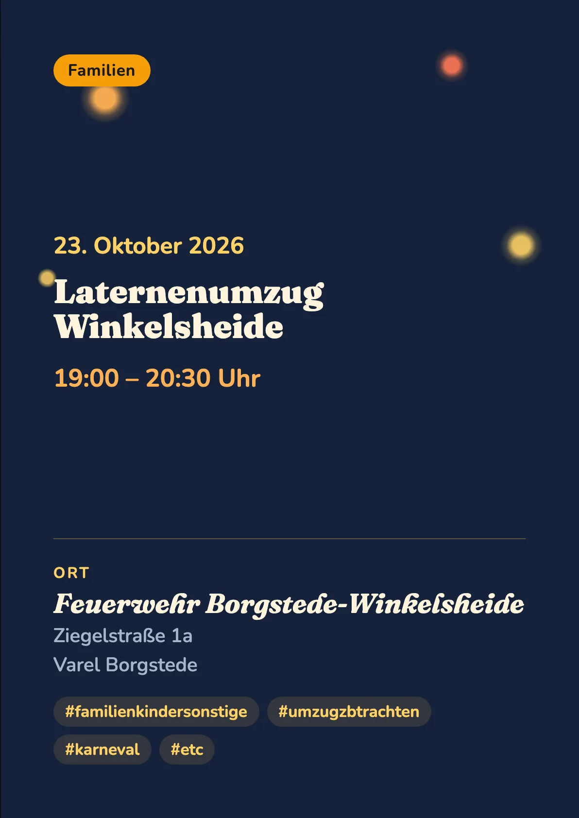 Veranstaltungsflyer