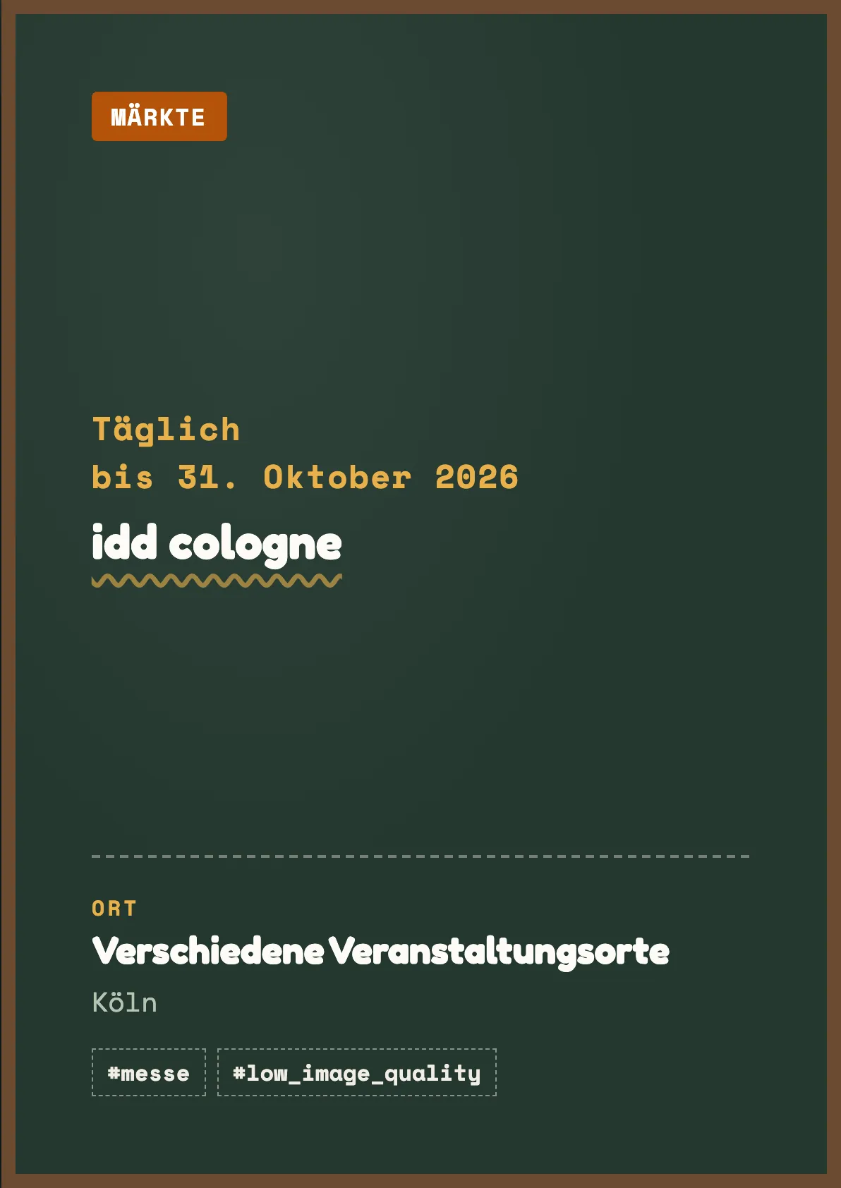 Veranstaltungsflyer