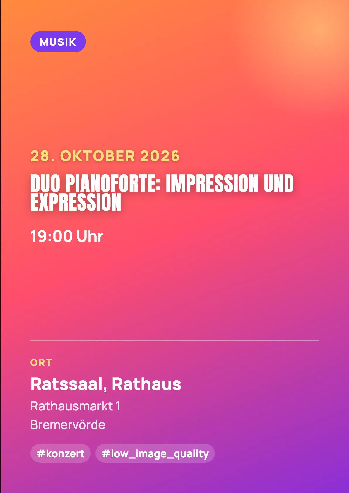 Veranstaltungsflyer
