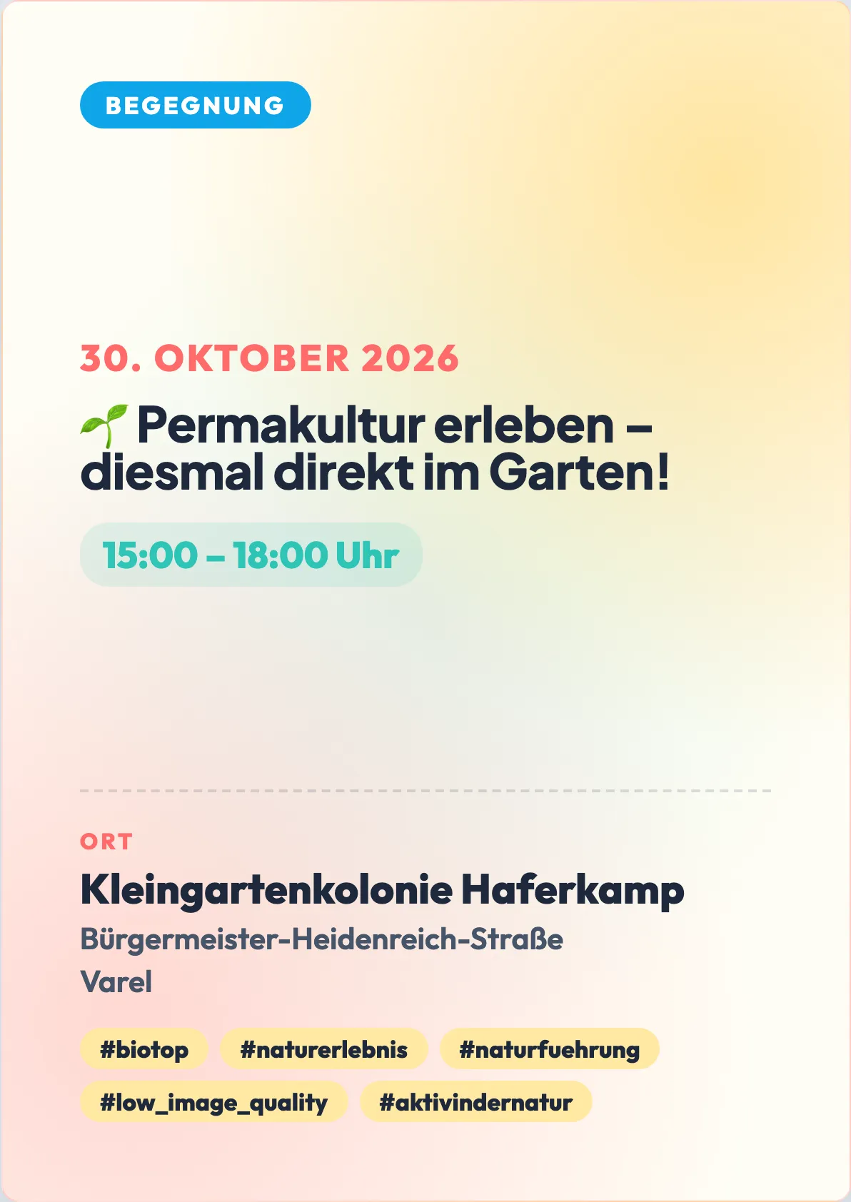 Veranstaltungsflyer