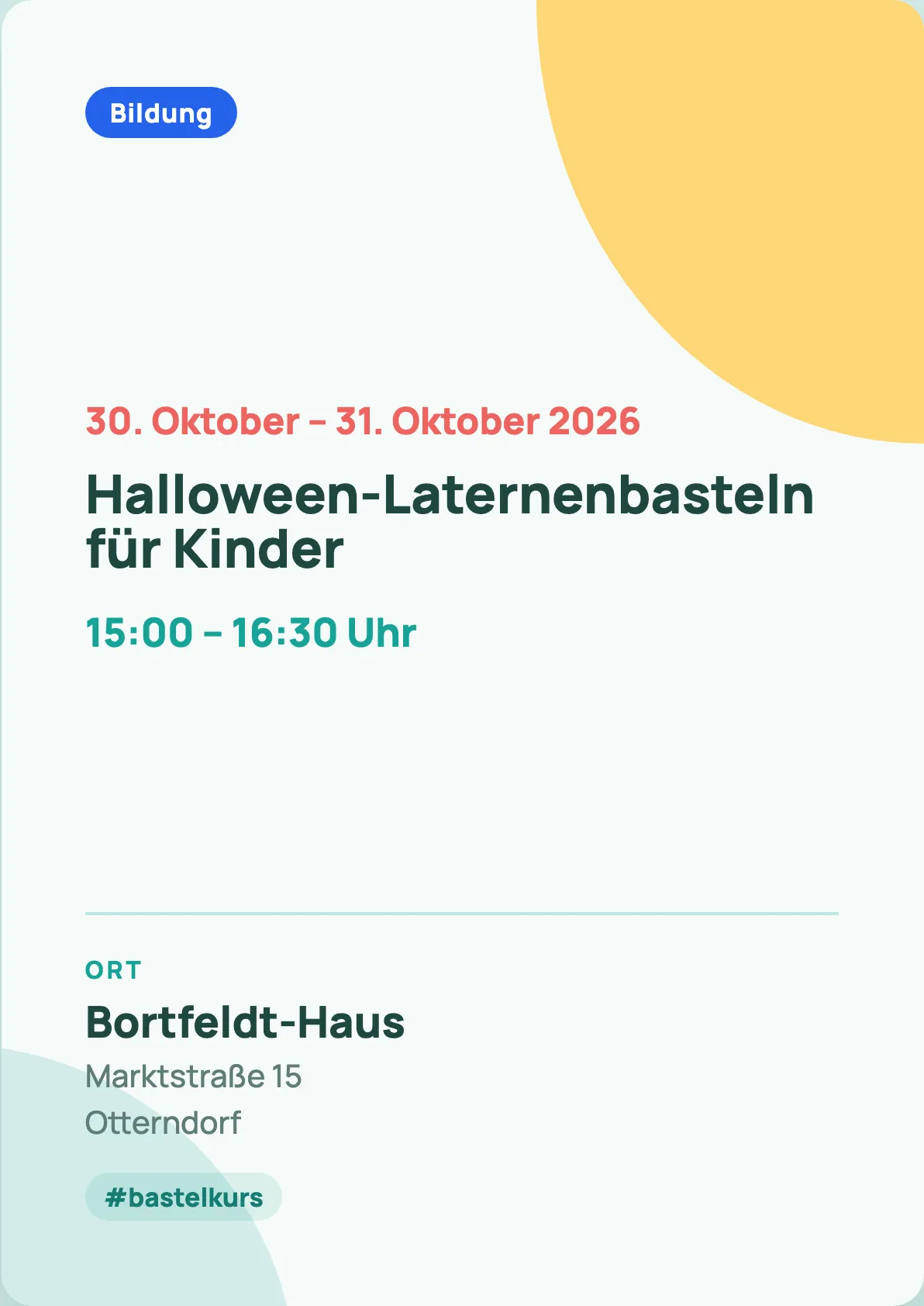 Veranstaltungsflyer