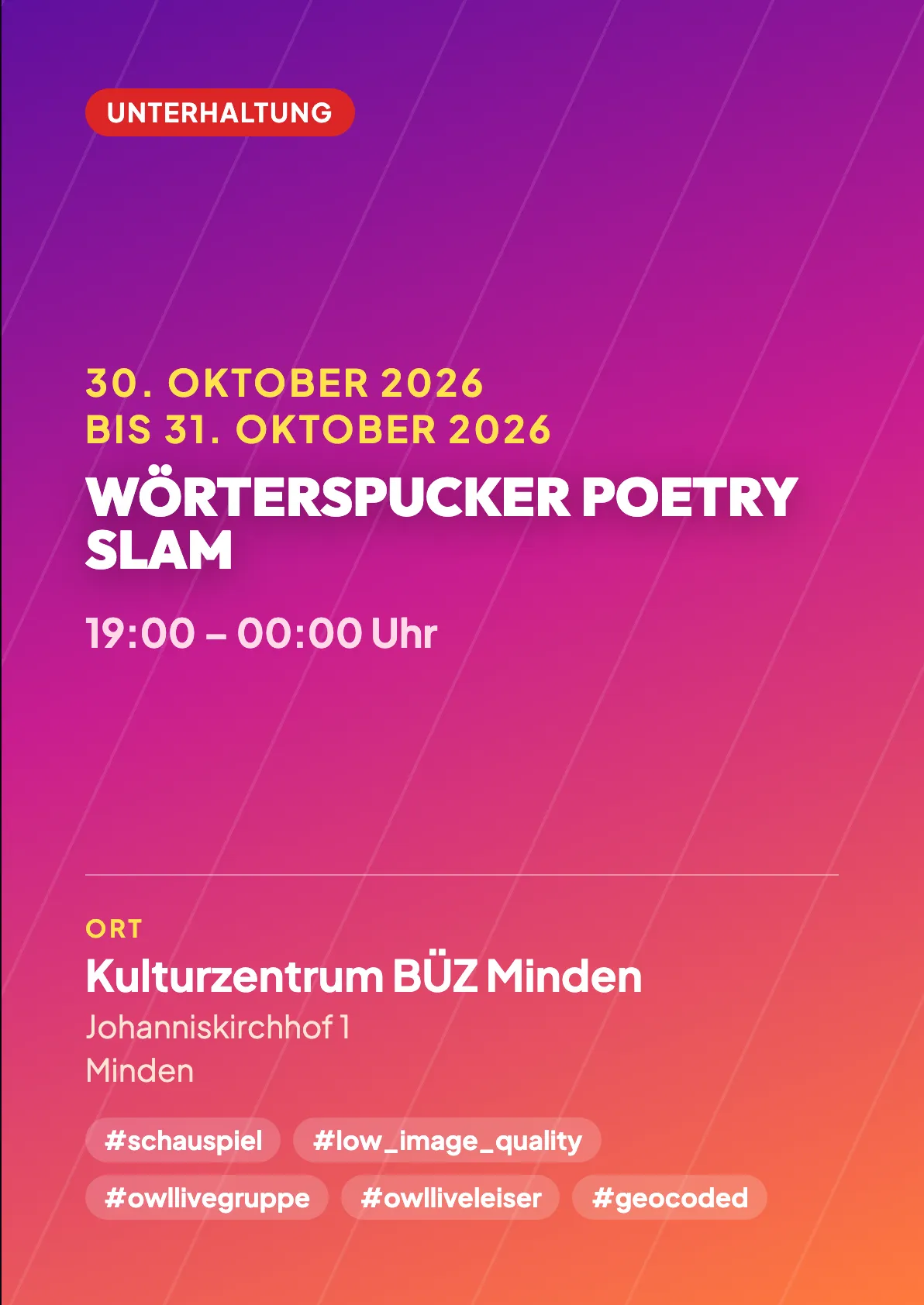 Veranstaltungsflyer