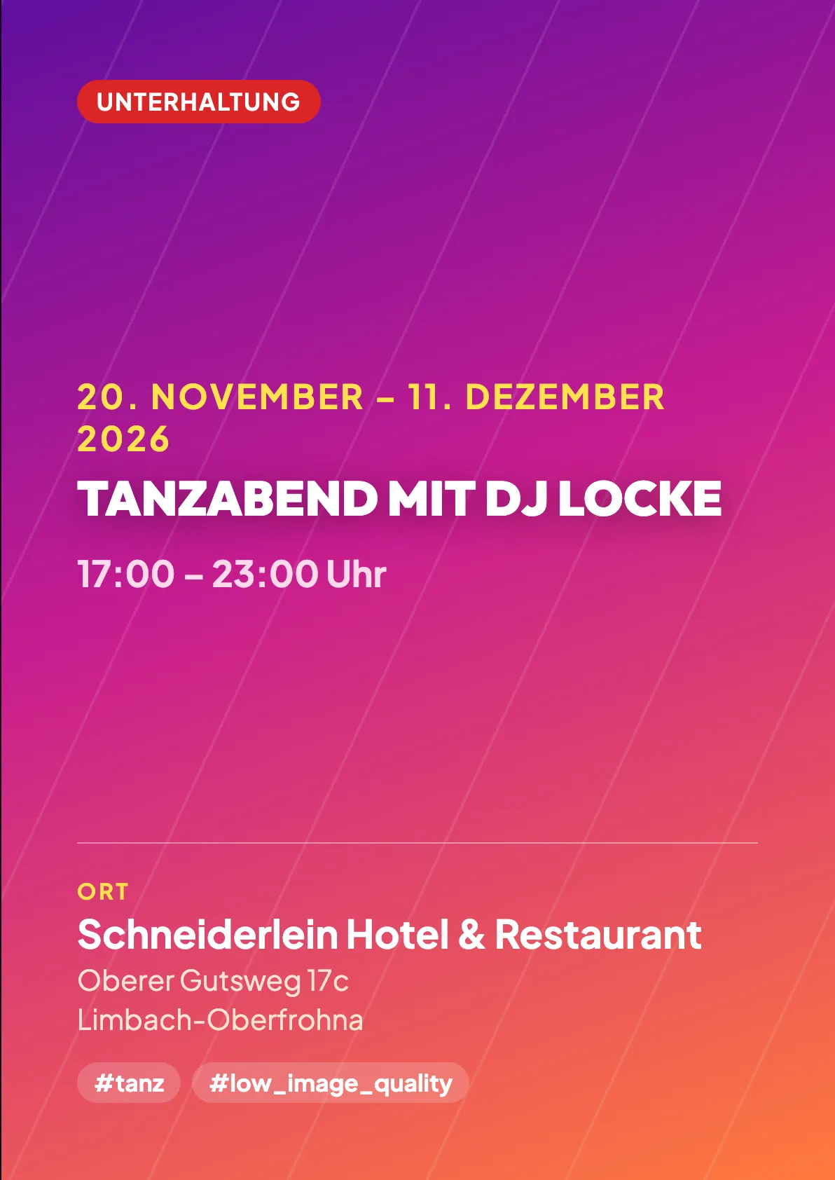 Veranstaltungsflyer