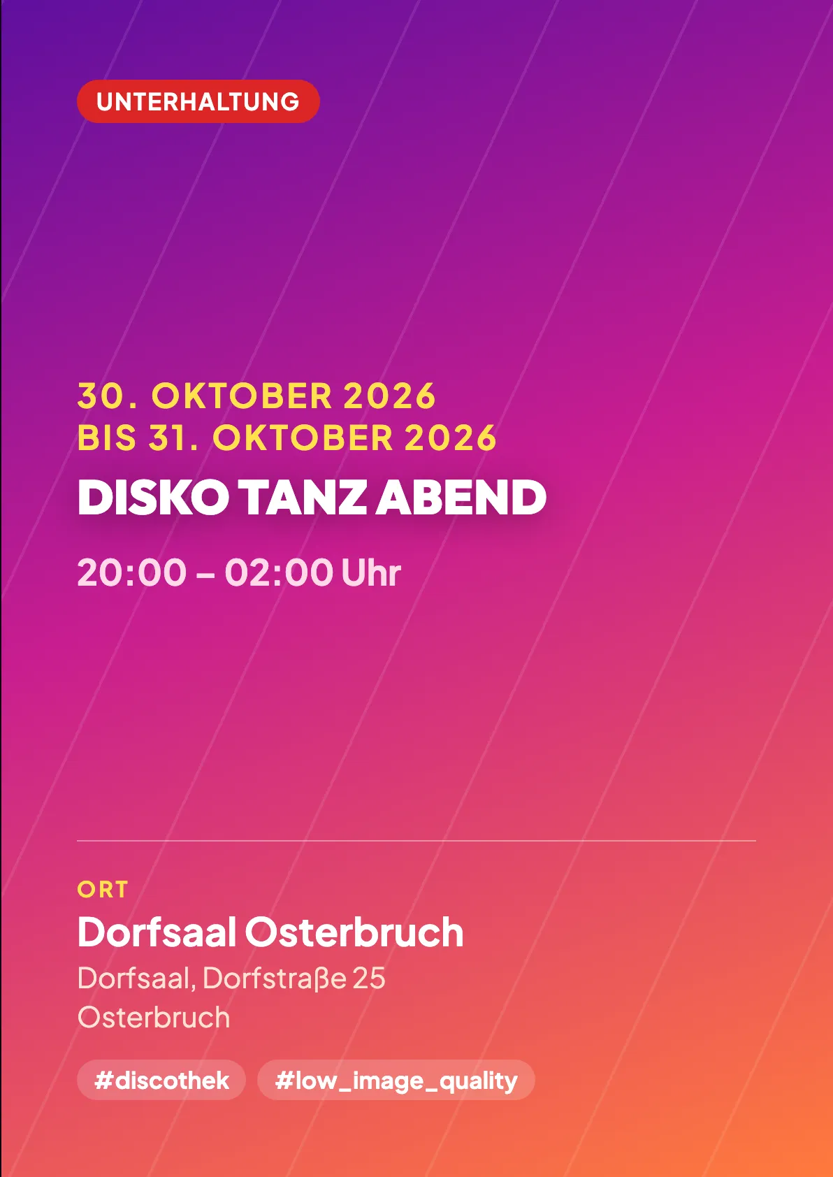 Veranstaltungsflyer