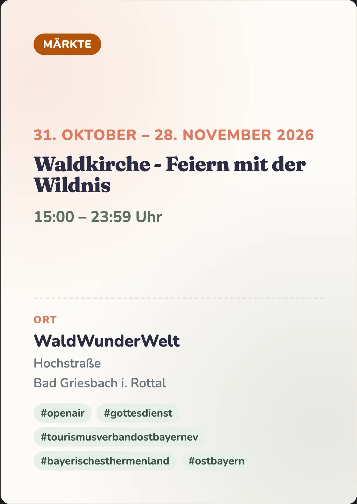 Veranstaltungsflyer