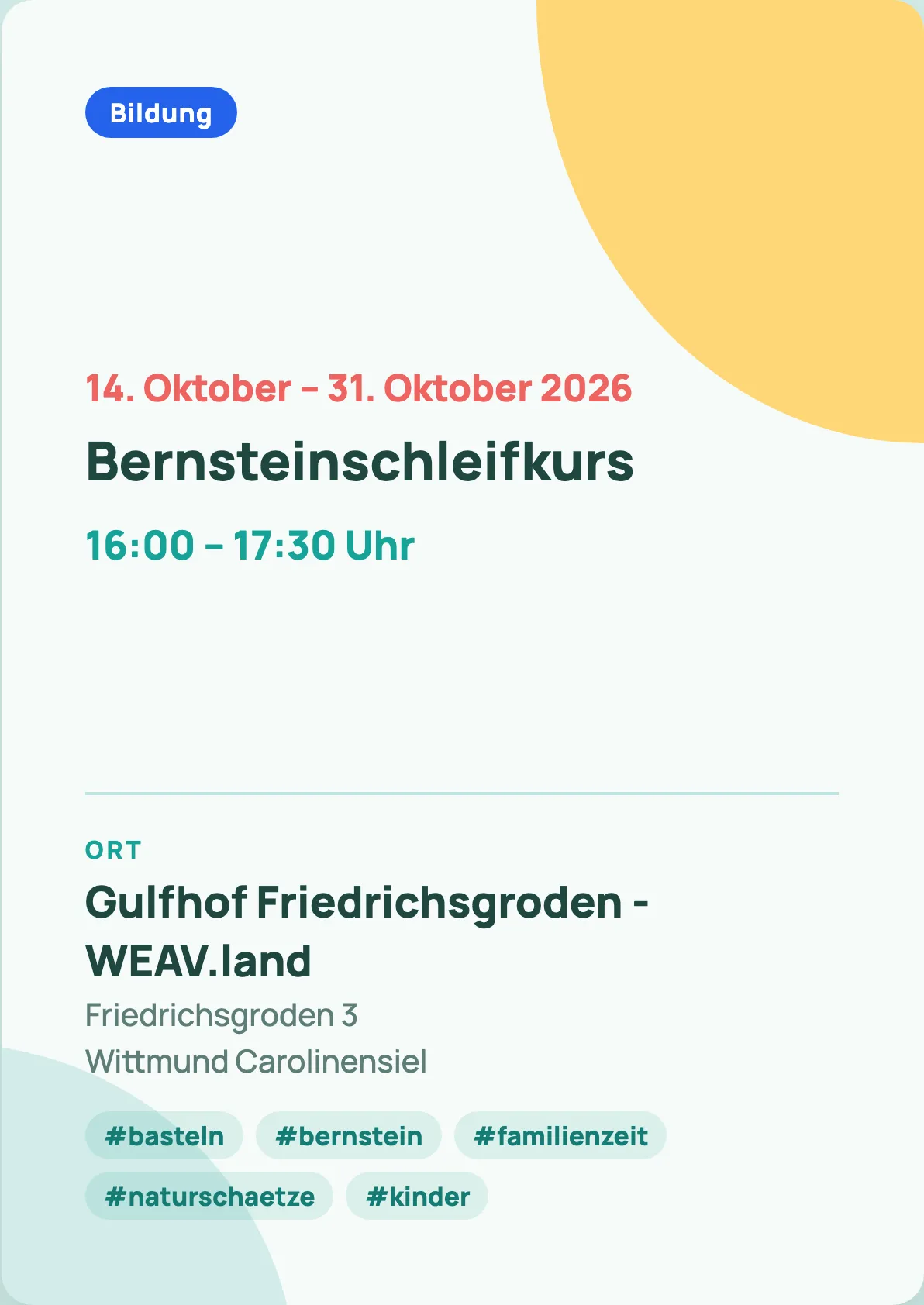 Veranstaltungsflyer