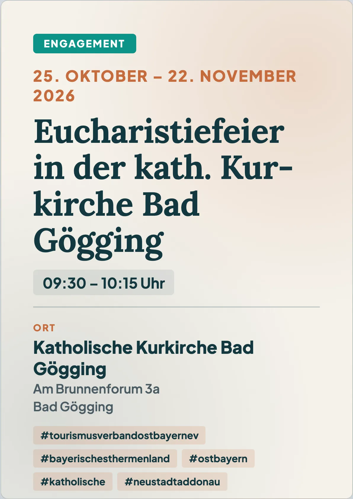 Veranstaltungsflyer