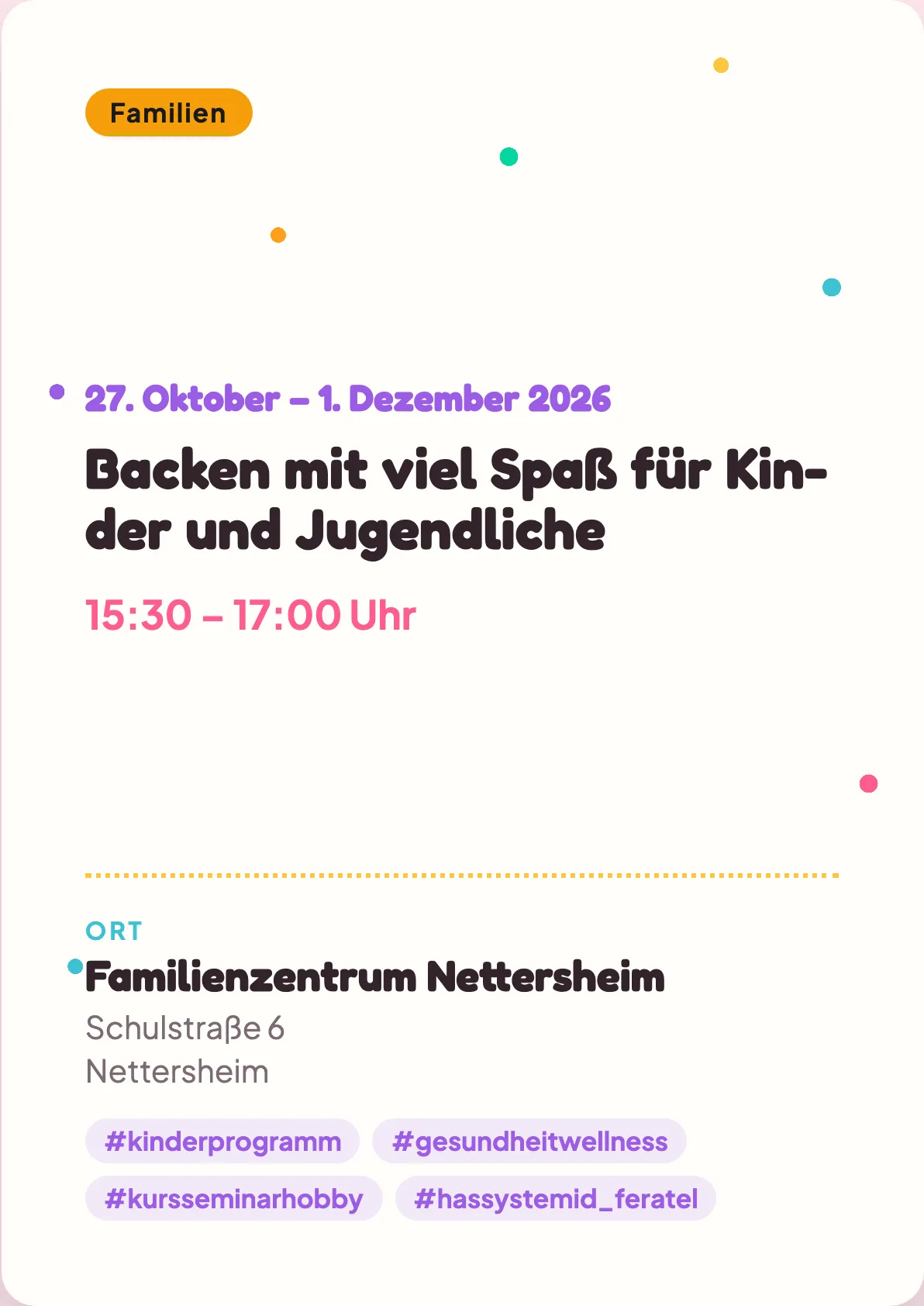 Veranstaltungsflyer