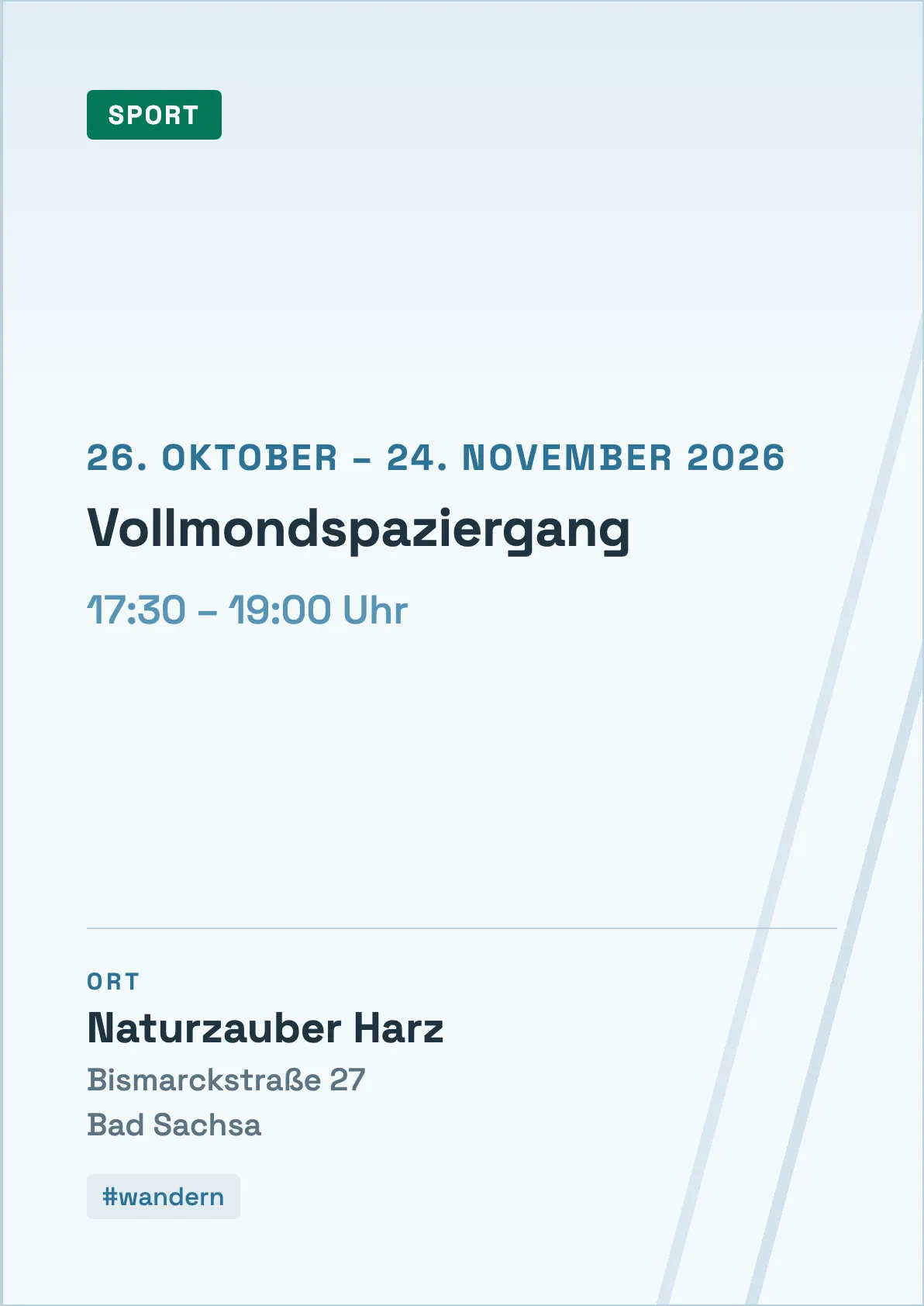 Veranstaltungsflyer