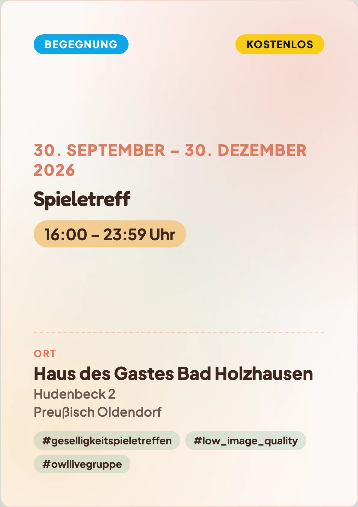 Veranstaltungsflyer