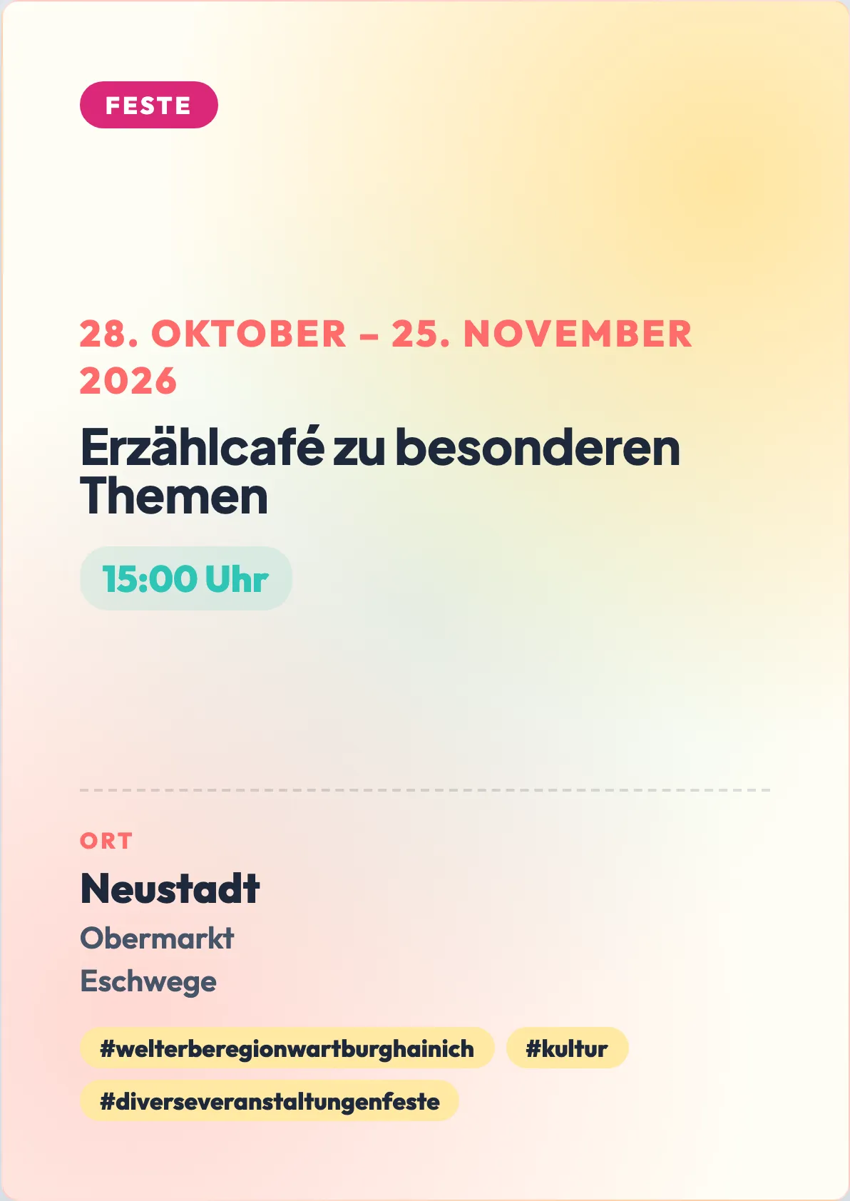 Veranstaltungsflyer