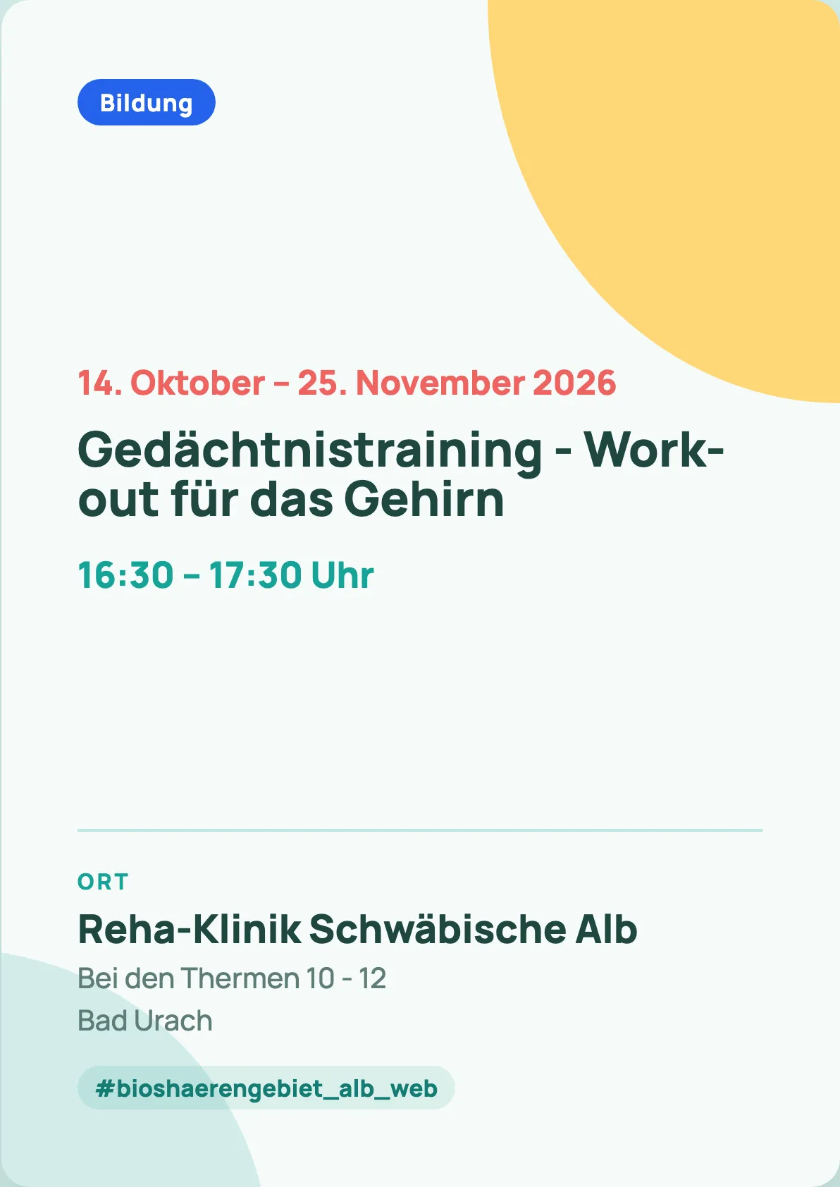 Veranstaltungsflyer