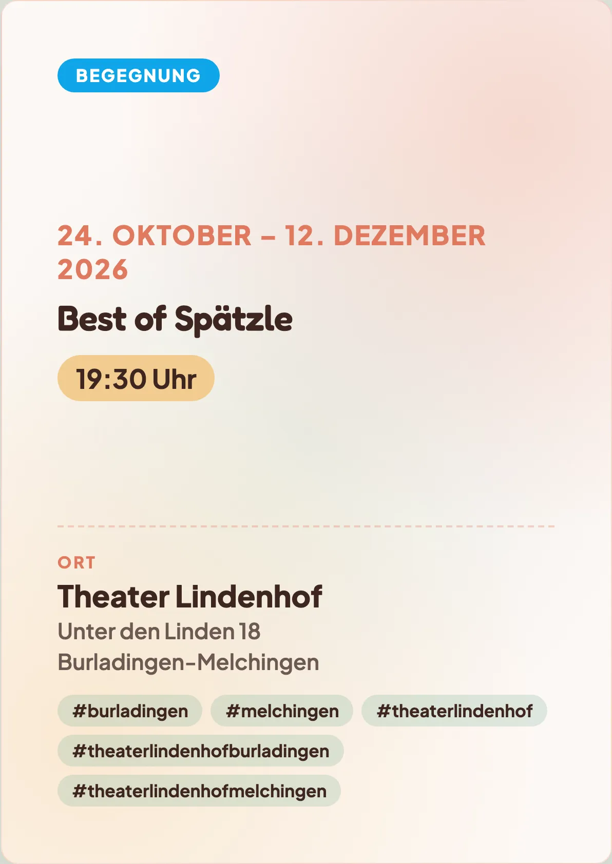 Veranstaltungsflyer