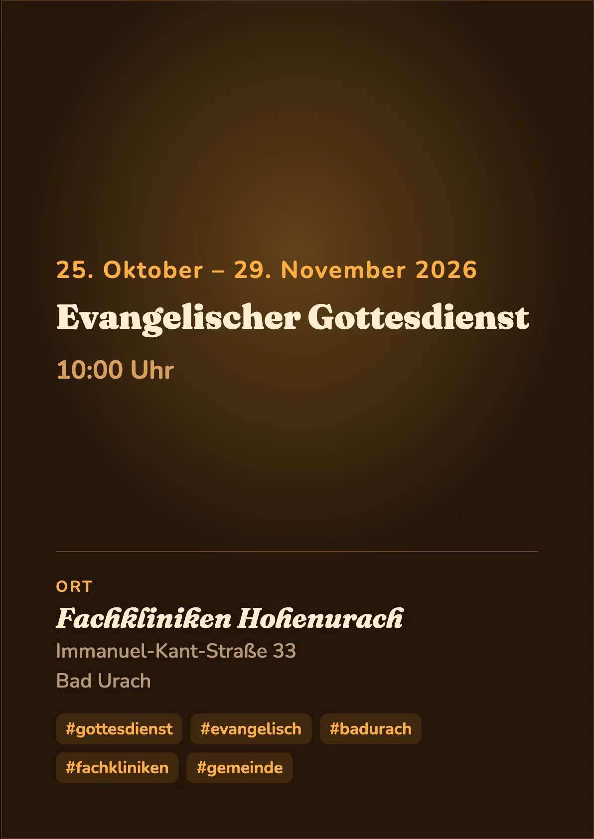 Veranstaltungsflyer
