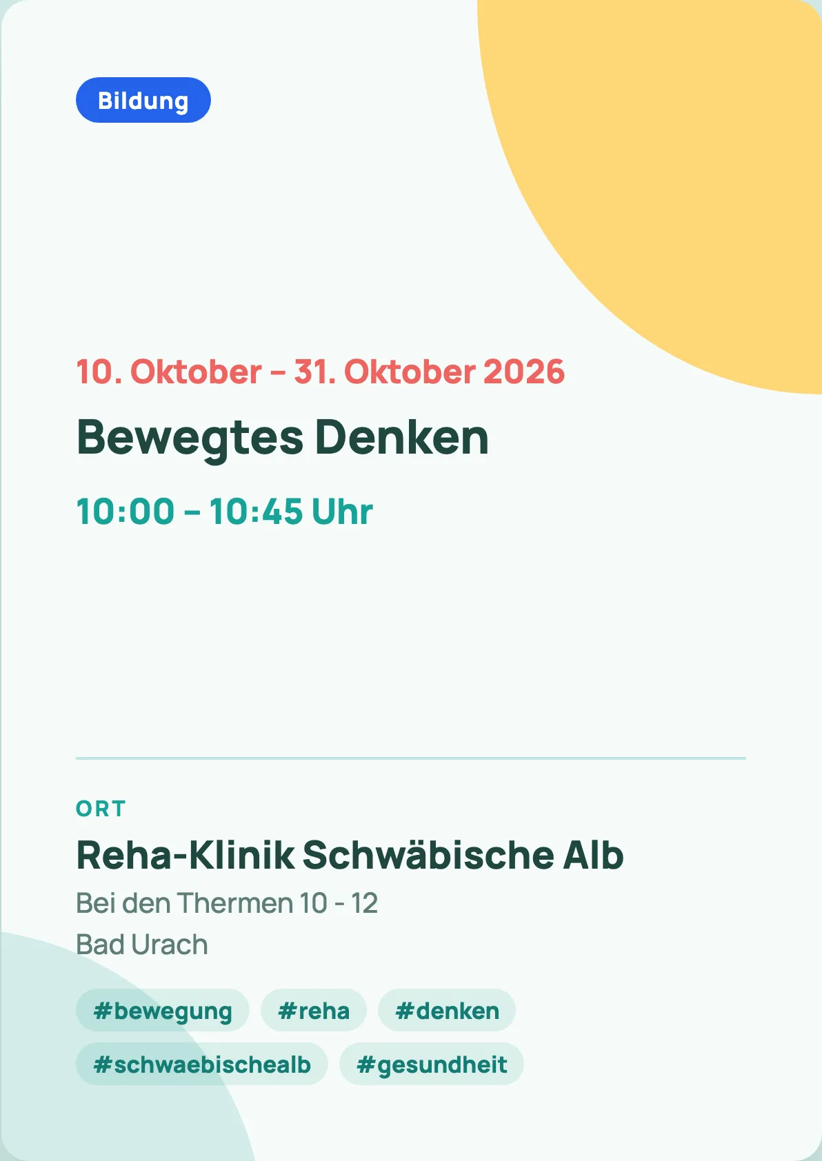 Veranstaltungsflyer