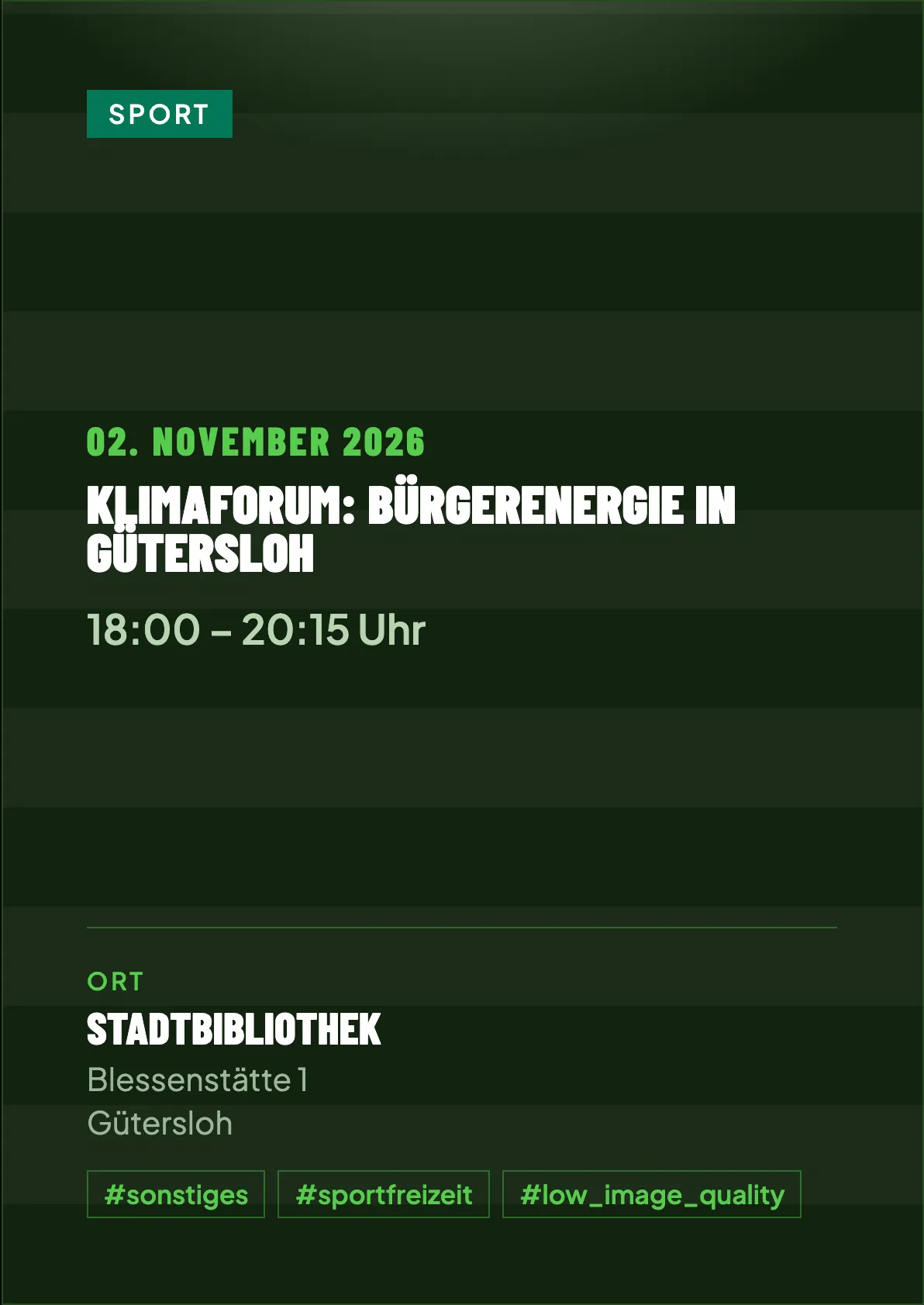 Veranstaltungsflyer
