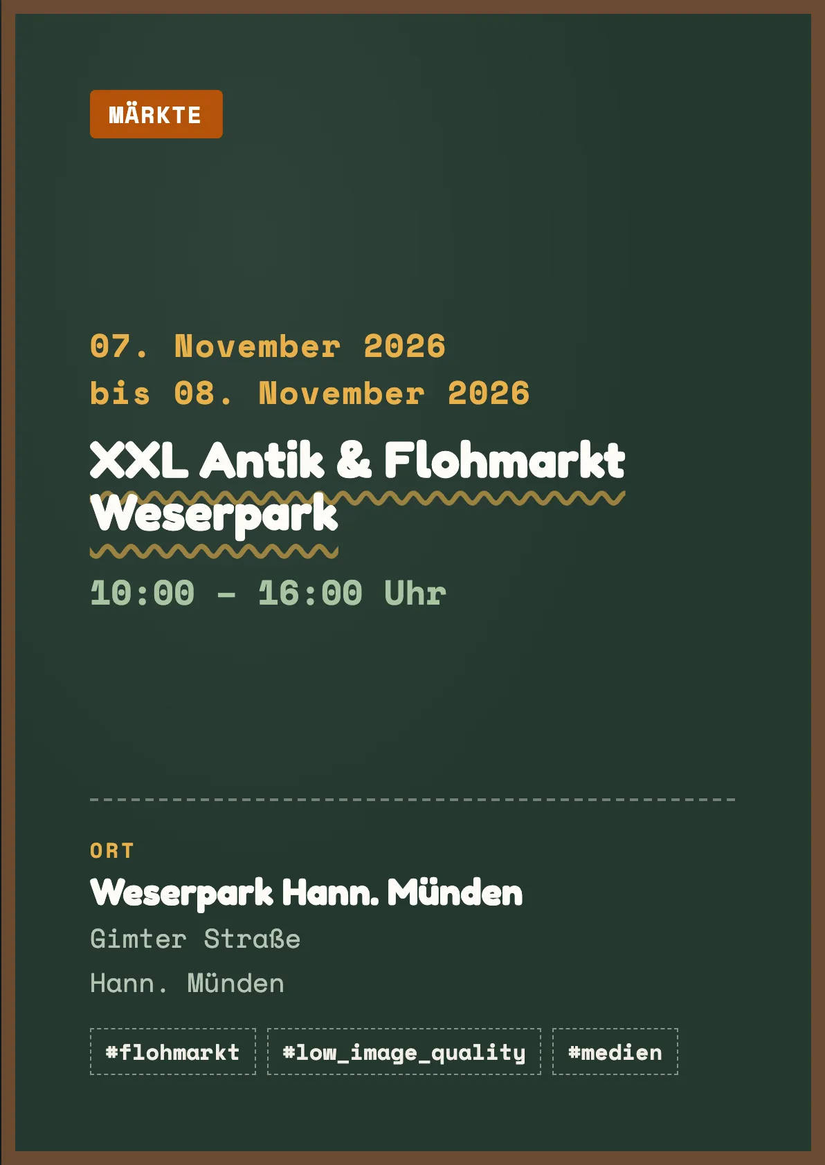 Veranstaltungsflyer