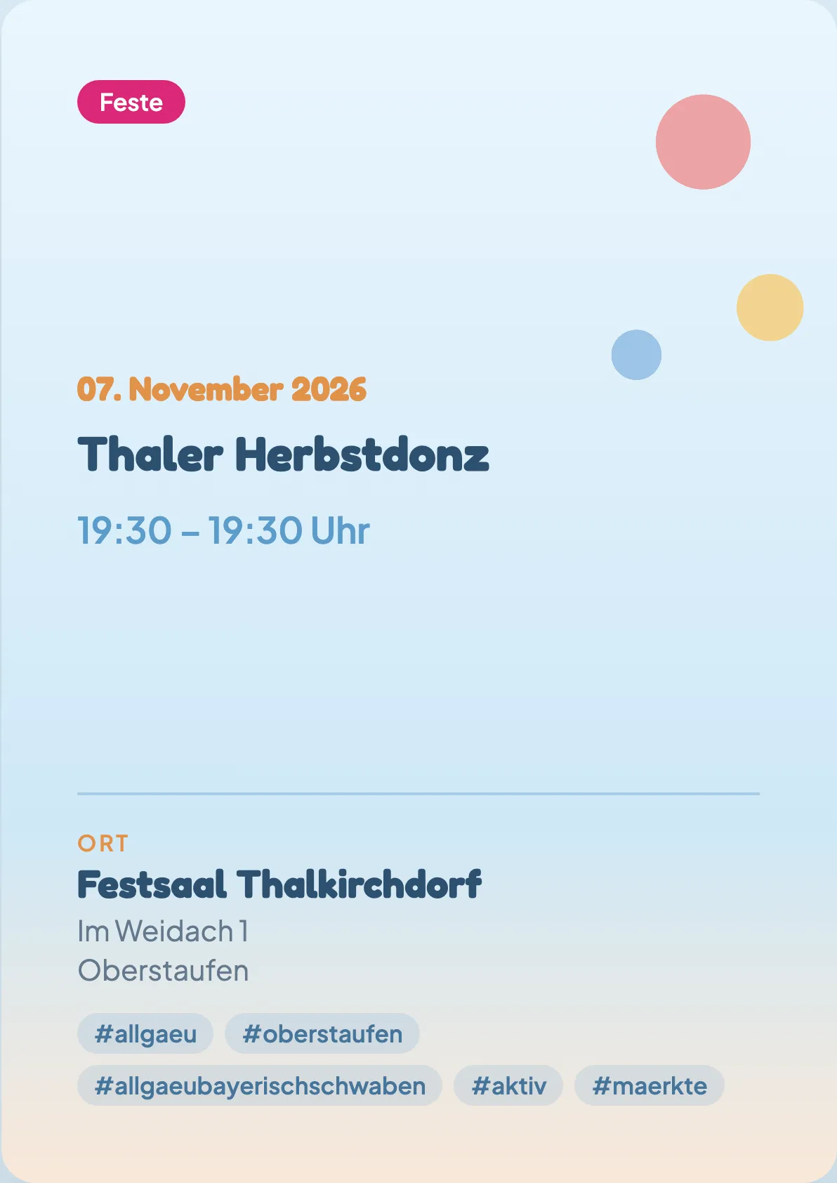 Veranstaltungsflyer