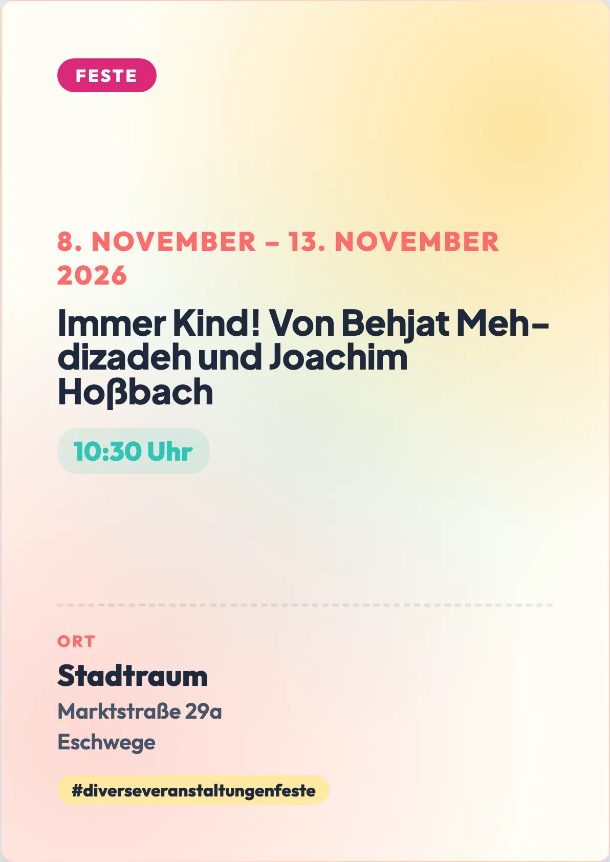Veranstaltungsflyer