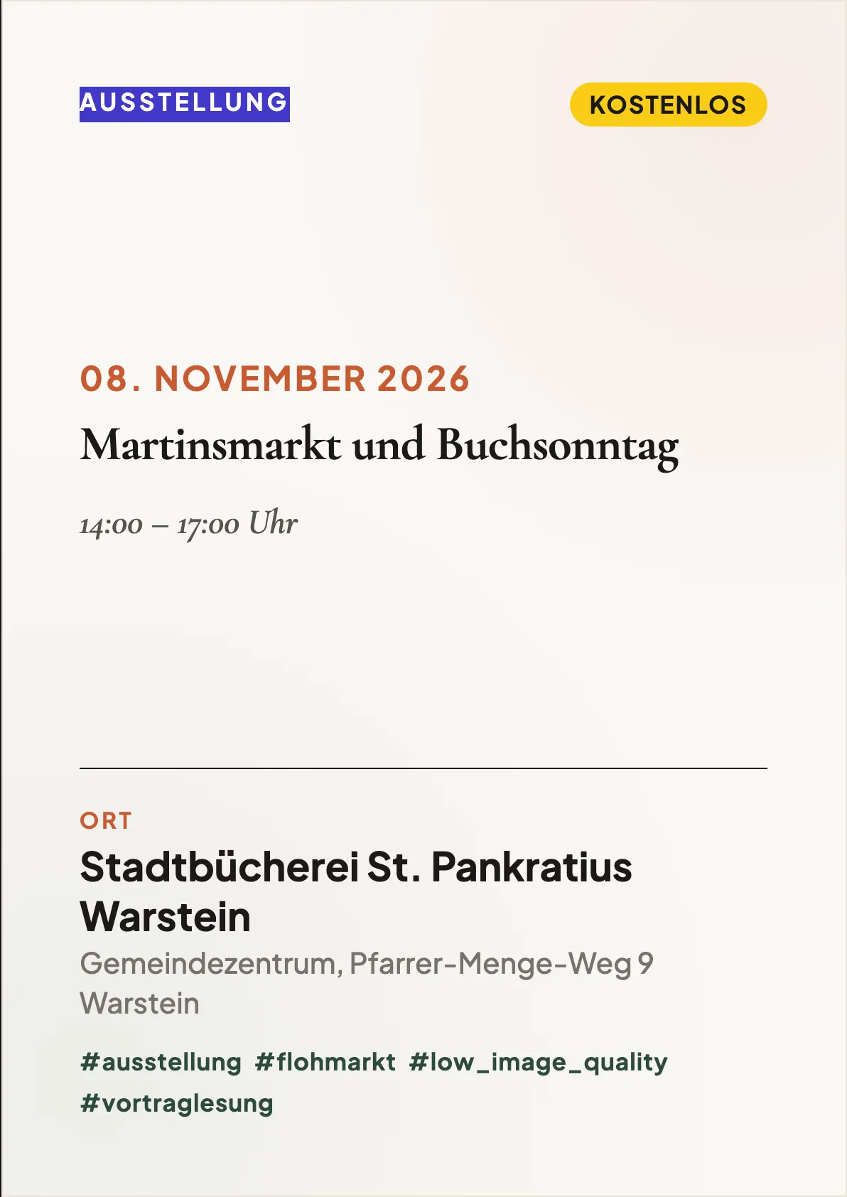 Veranstaltungsflyer