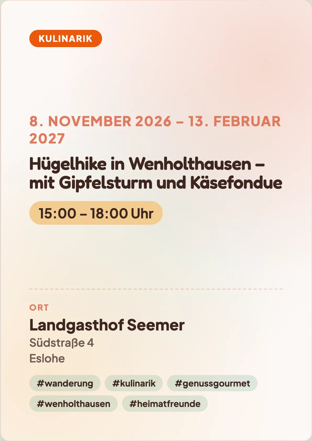 Veranstaltungsflyer