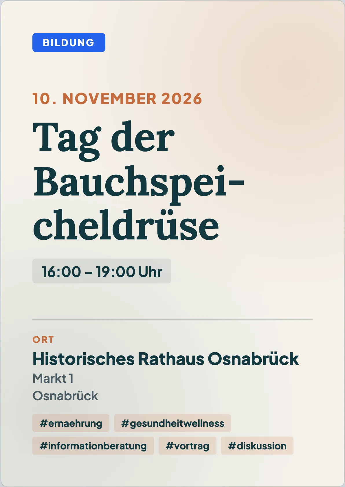 Veranstaltungsflyer