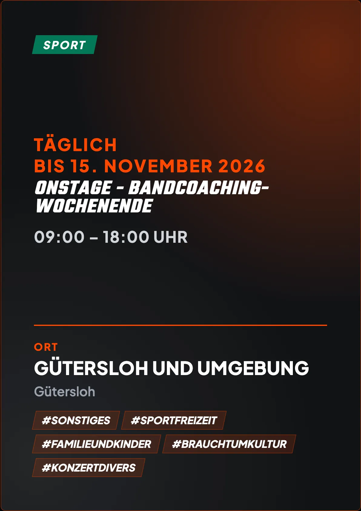 Veranstaltungsflyer