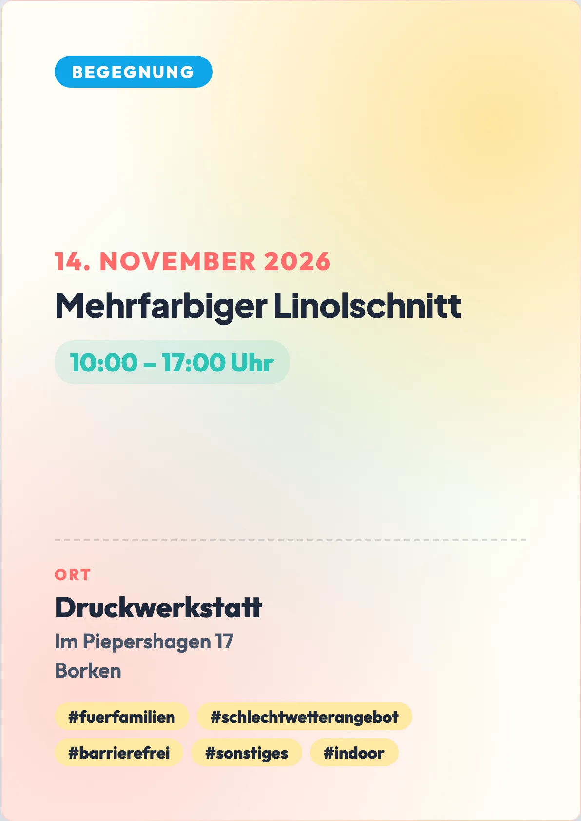 Veranstaltungsflyer