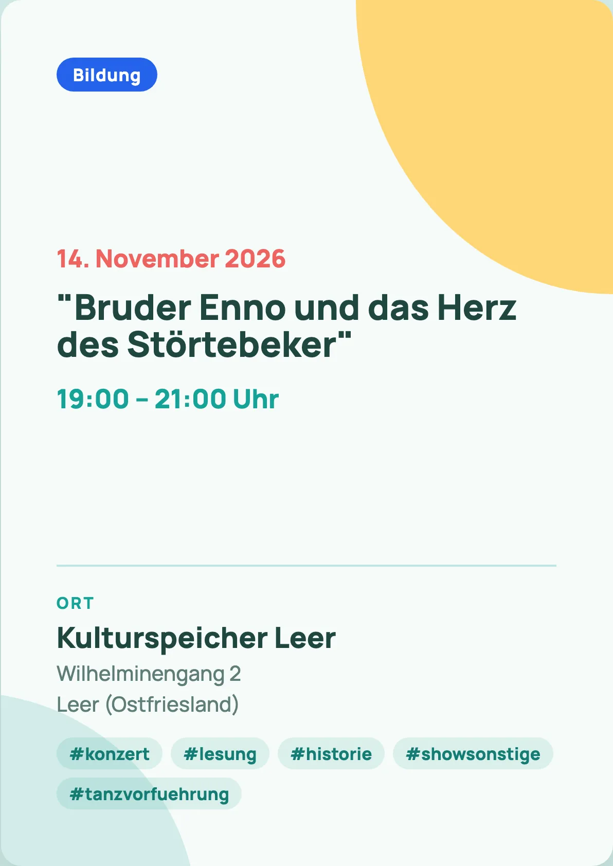 Veranstaltungsflyer
