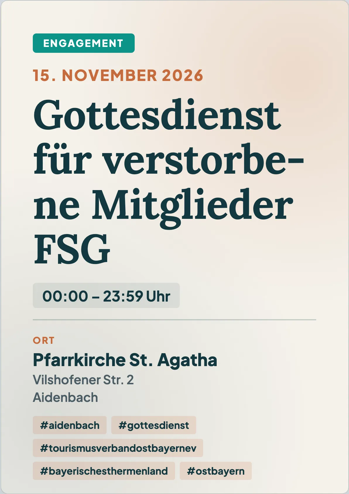 Veranstaltungsflyer