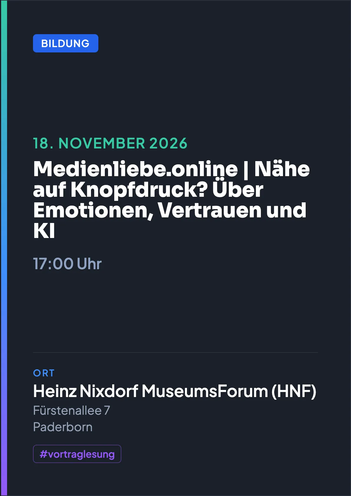Veranstaltungsflyer