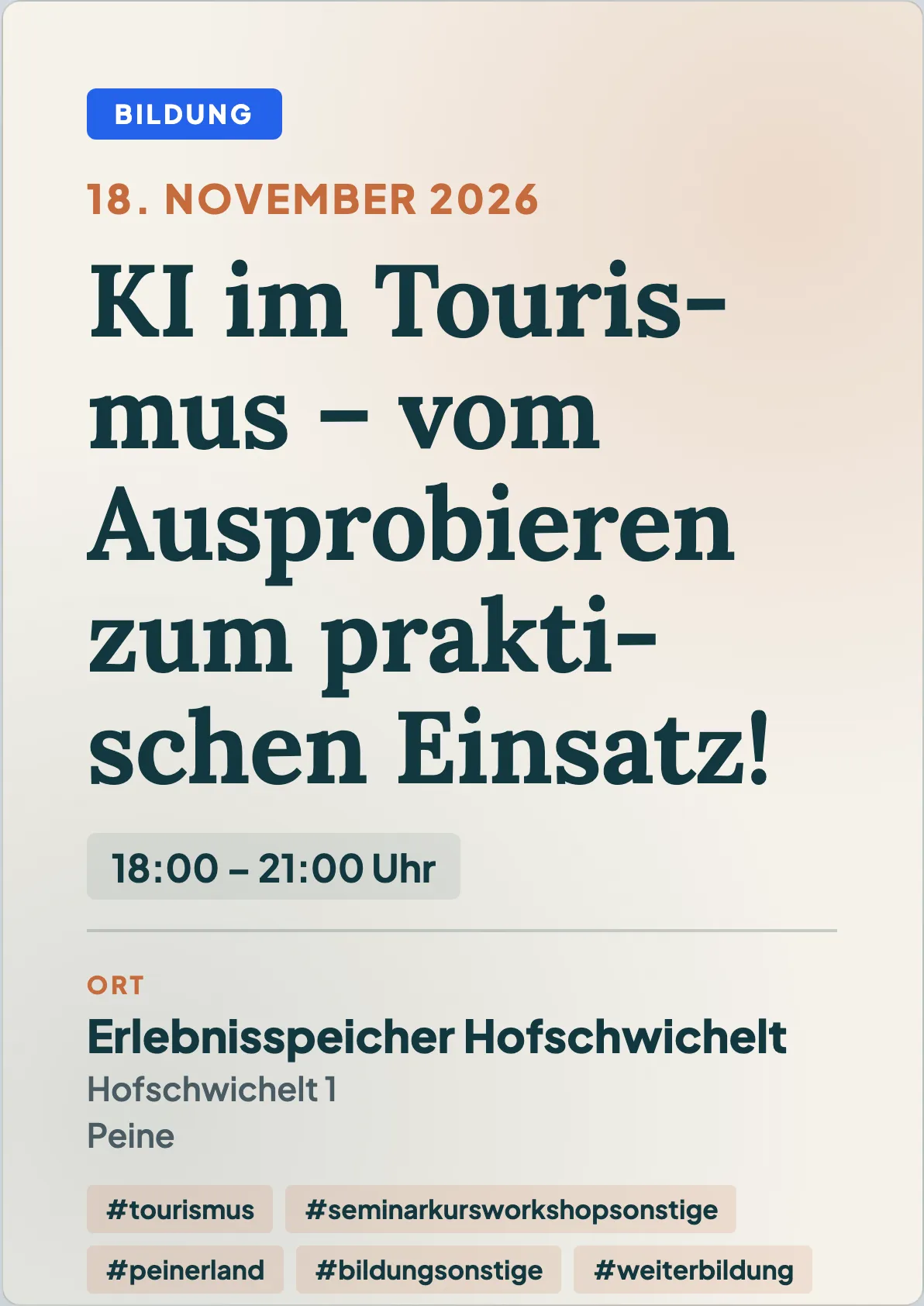 Veranstaltungsflyer