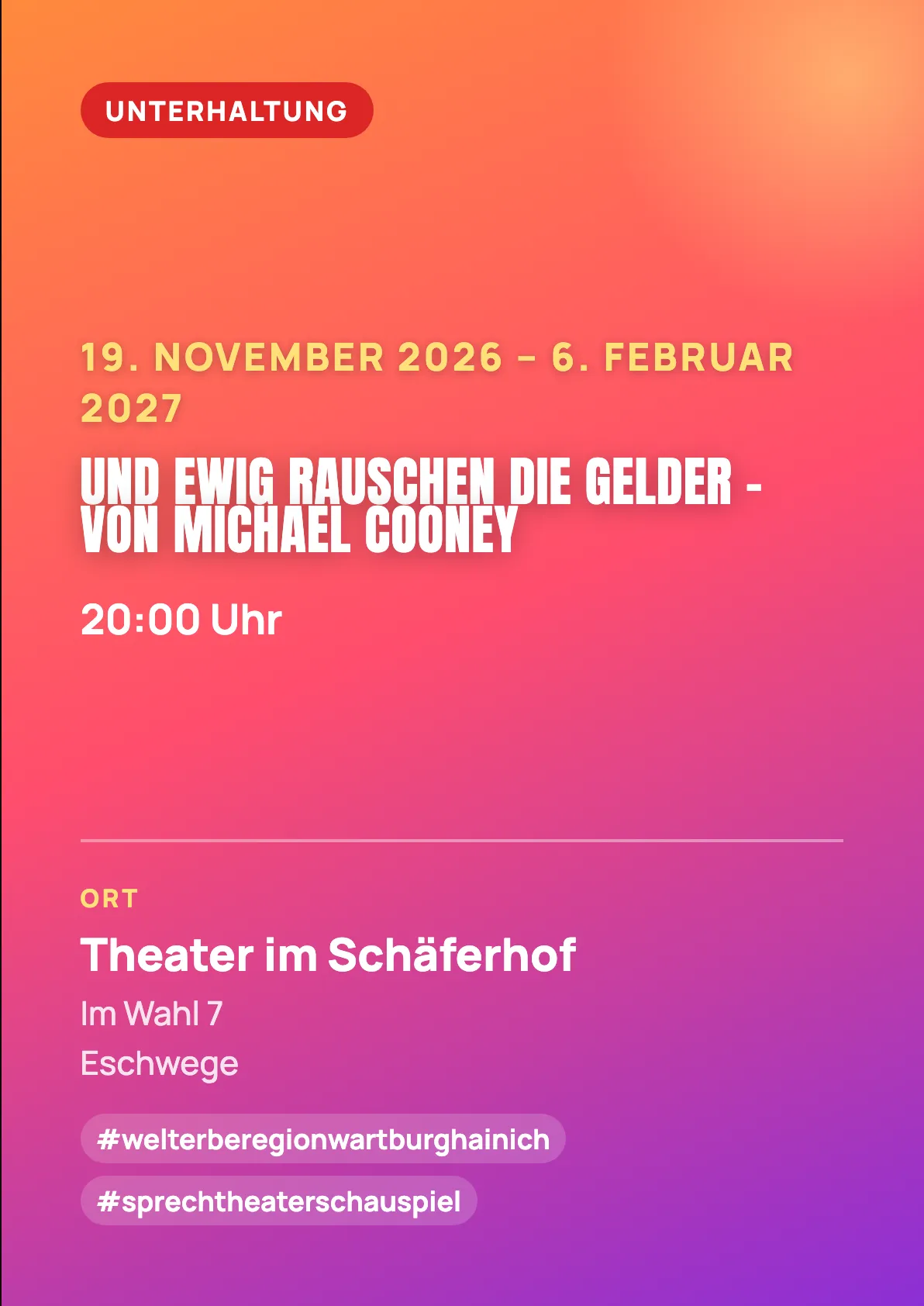 Veranstaltungsflyer