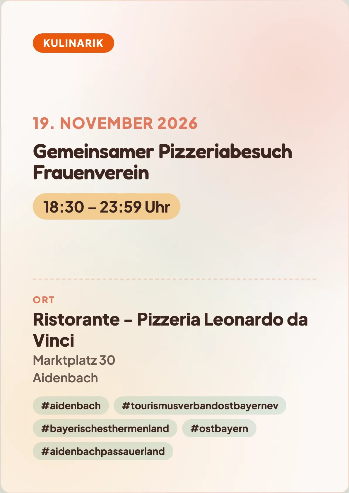 Veranstaltungsflyer