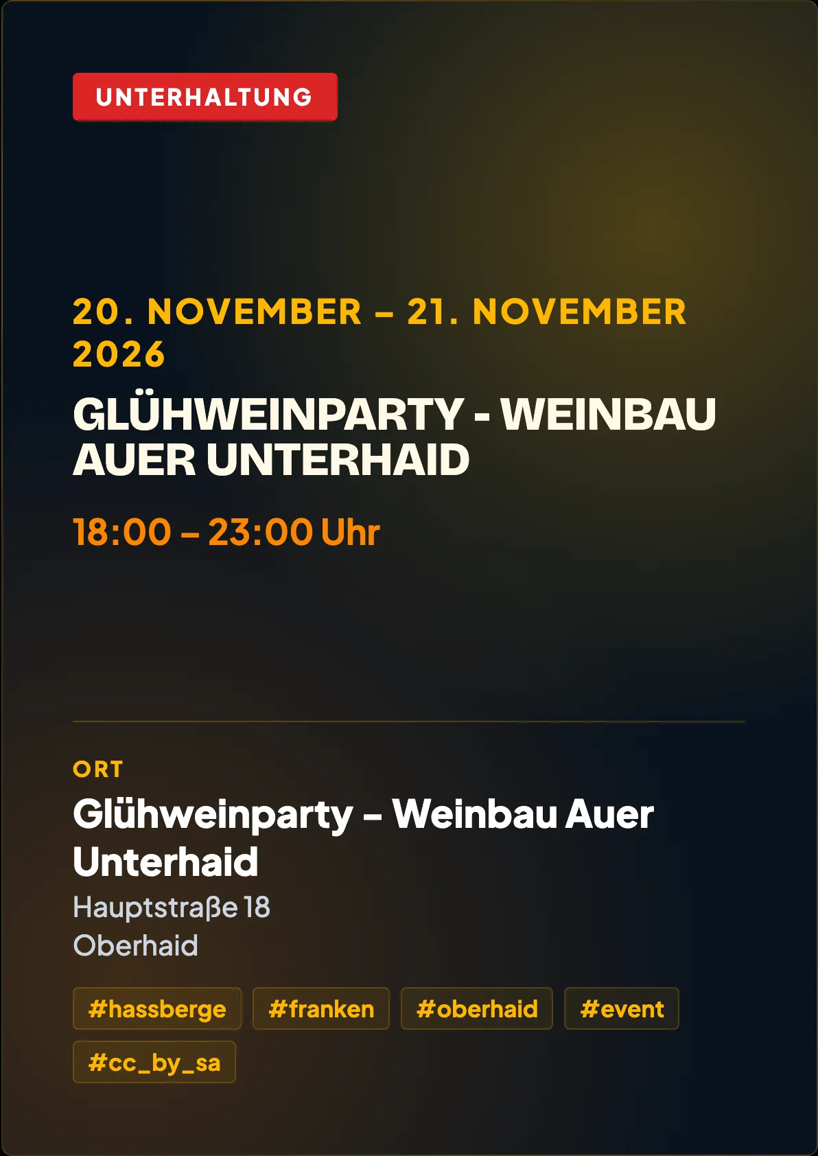Veranstaltungsflyer
