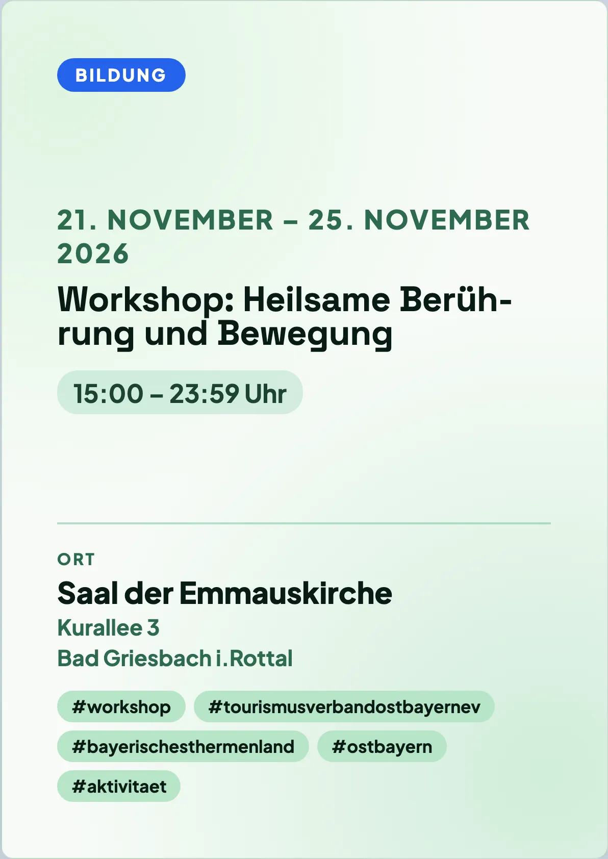 Veranstaltungsflyer