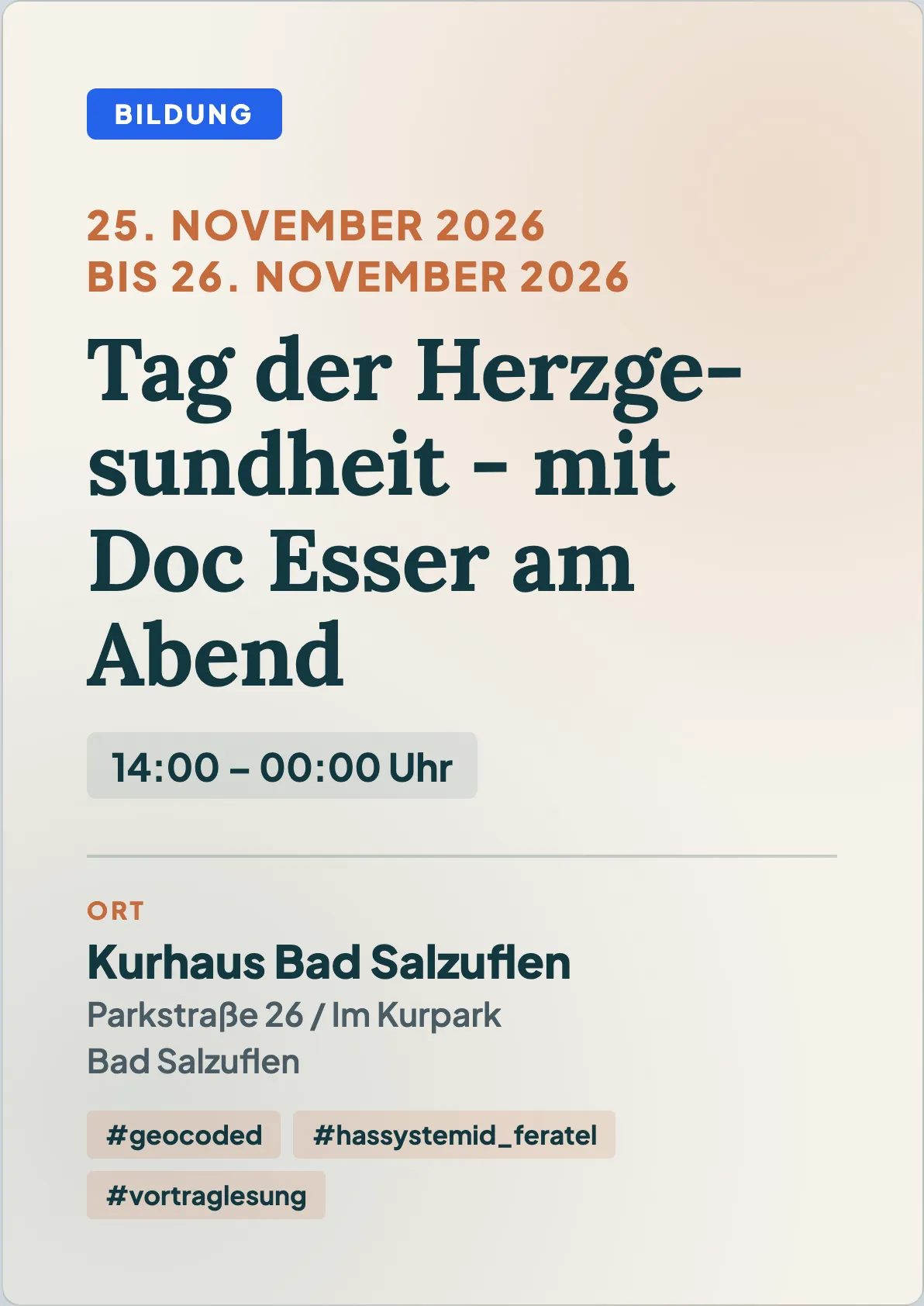 Veranstaltungsflyer
