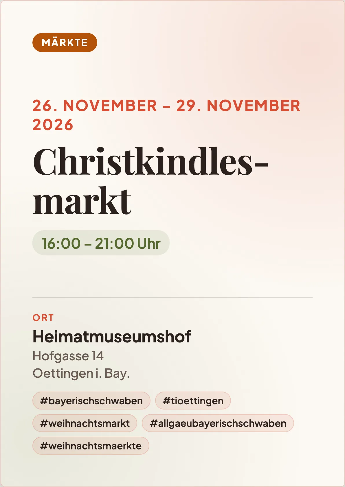 Veranstaltungsflyer
