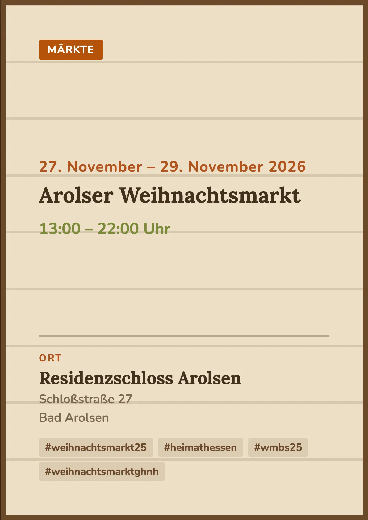 Veranstaltungsflyer
