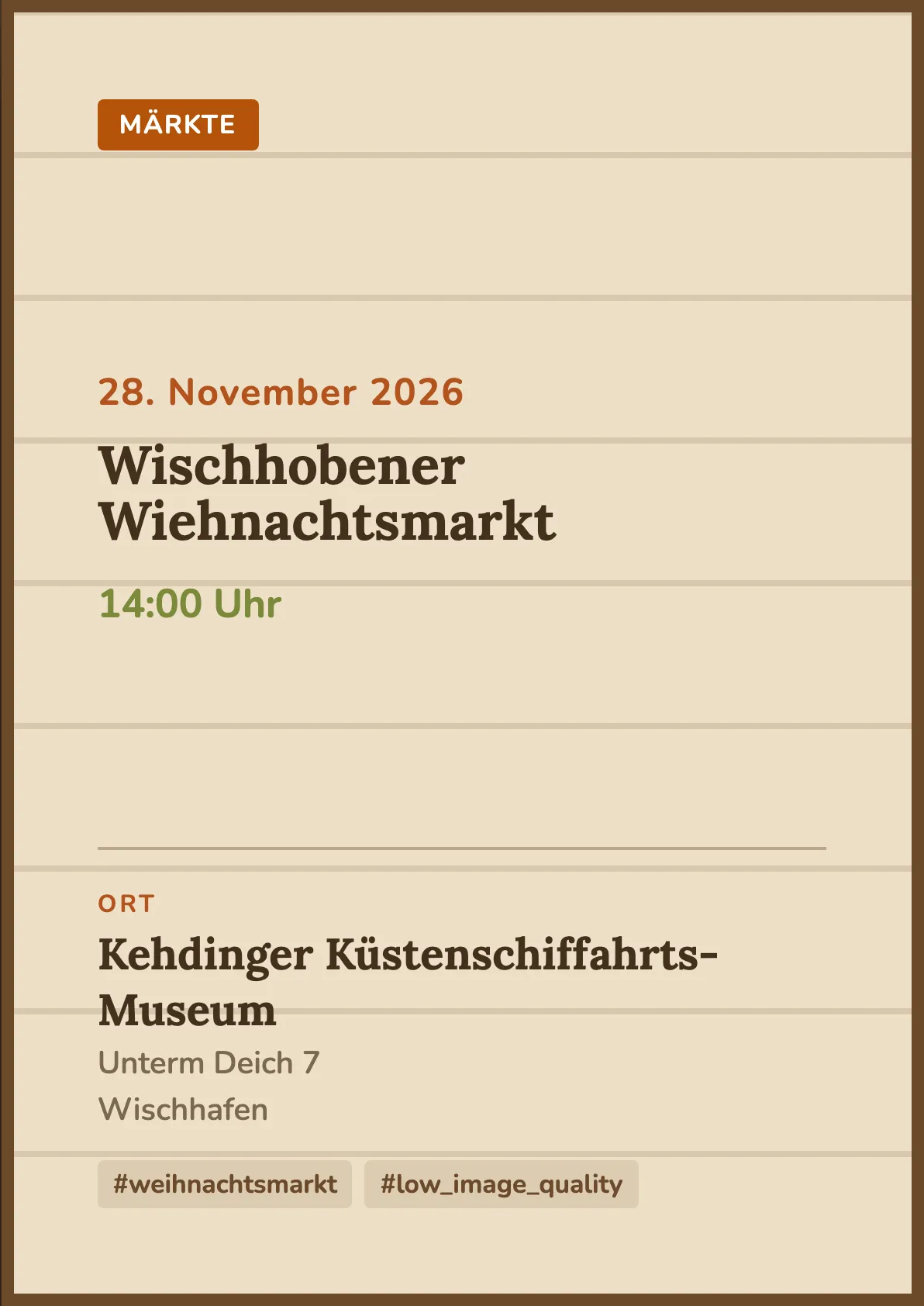 Veranstaltungsflyer