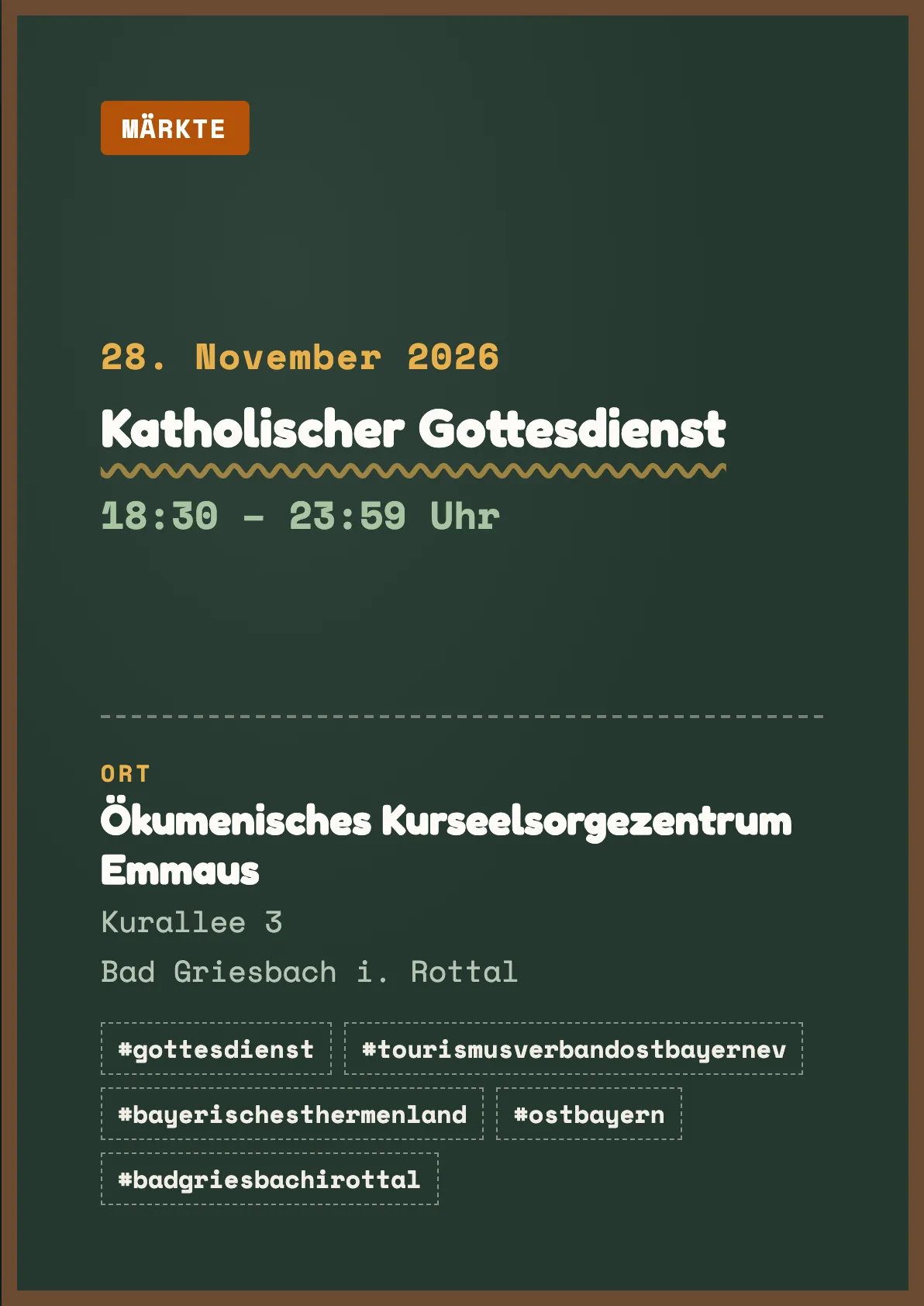 Veranstaltungsflyer