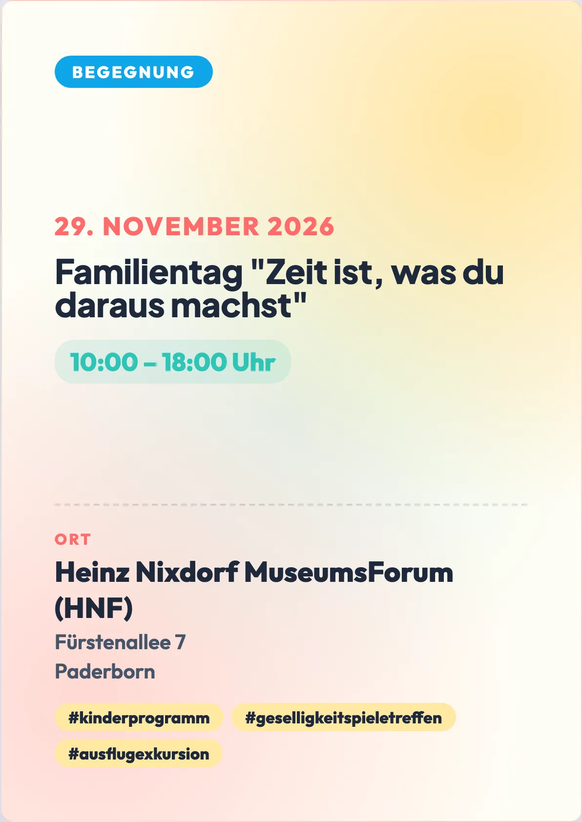 Veranstaltungsflyer