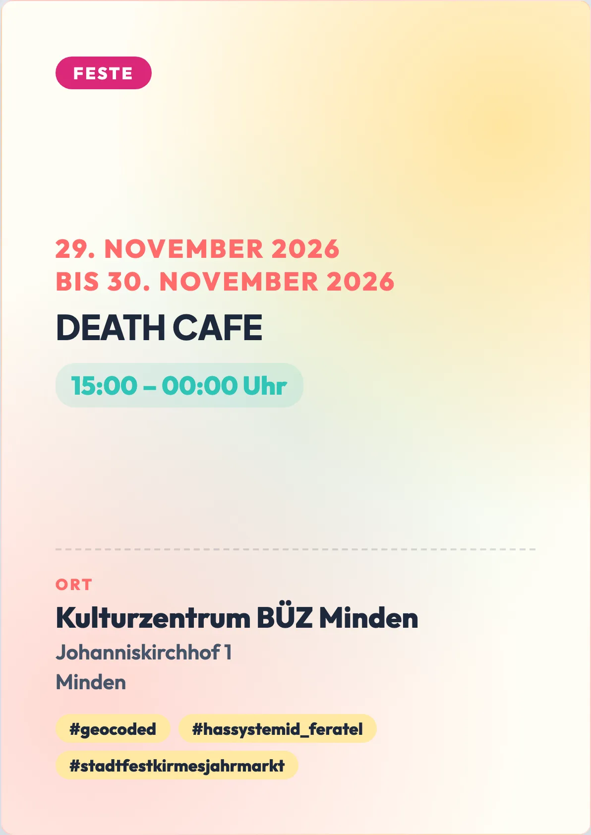 Veranstaltungsflyer