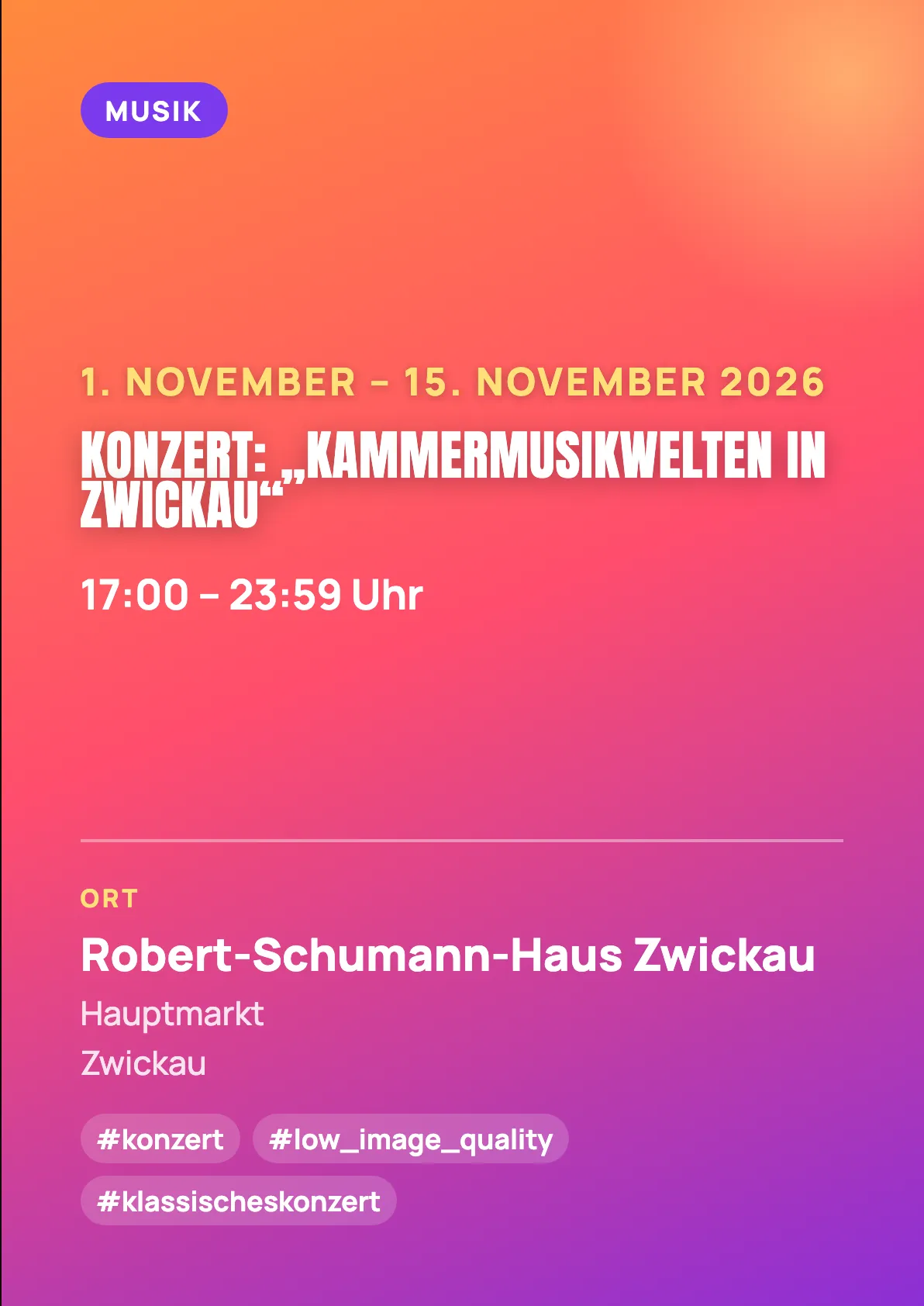 Veranstaltungsflyer