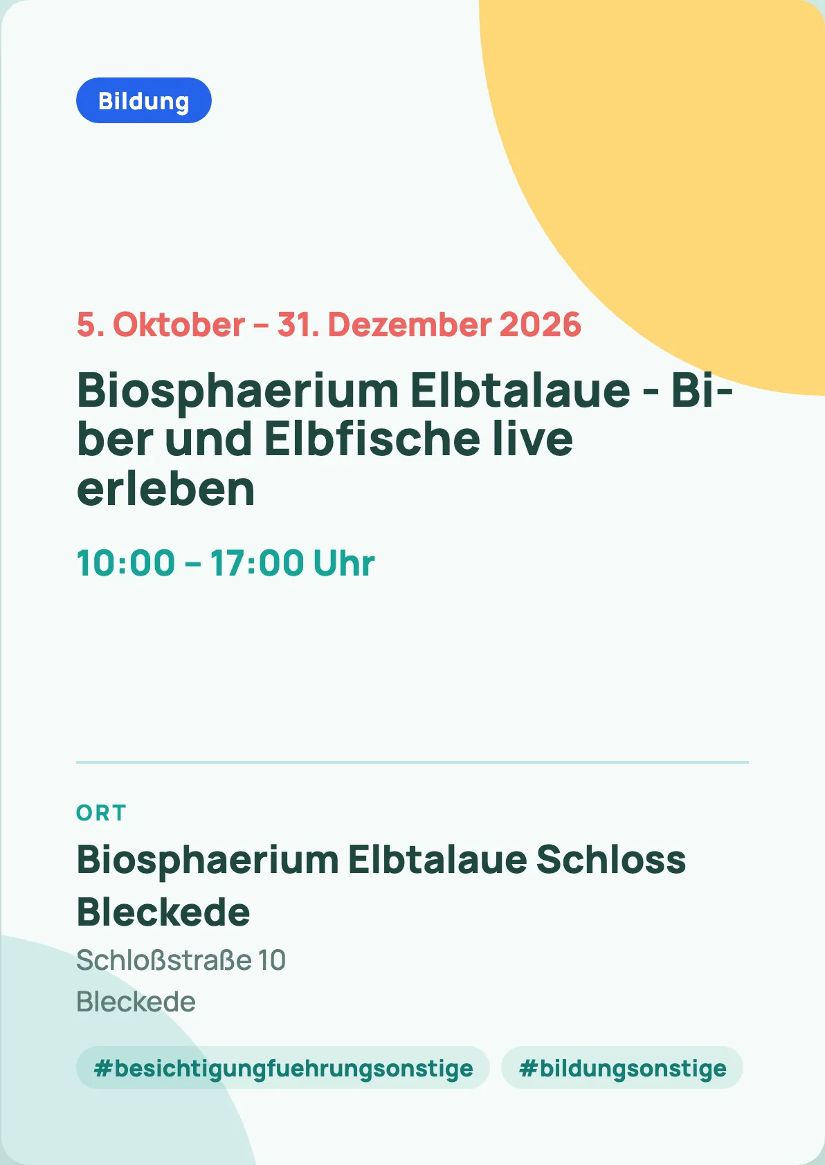 Veranstaltungsflyer