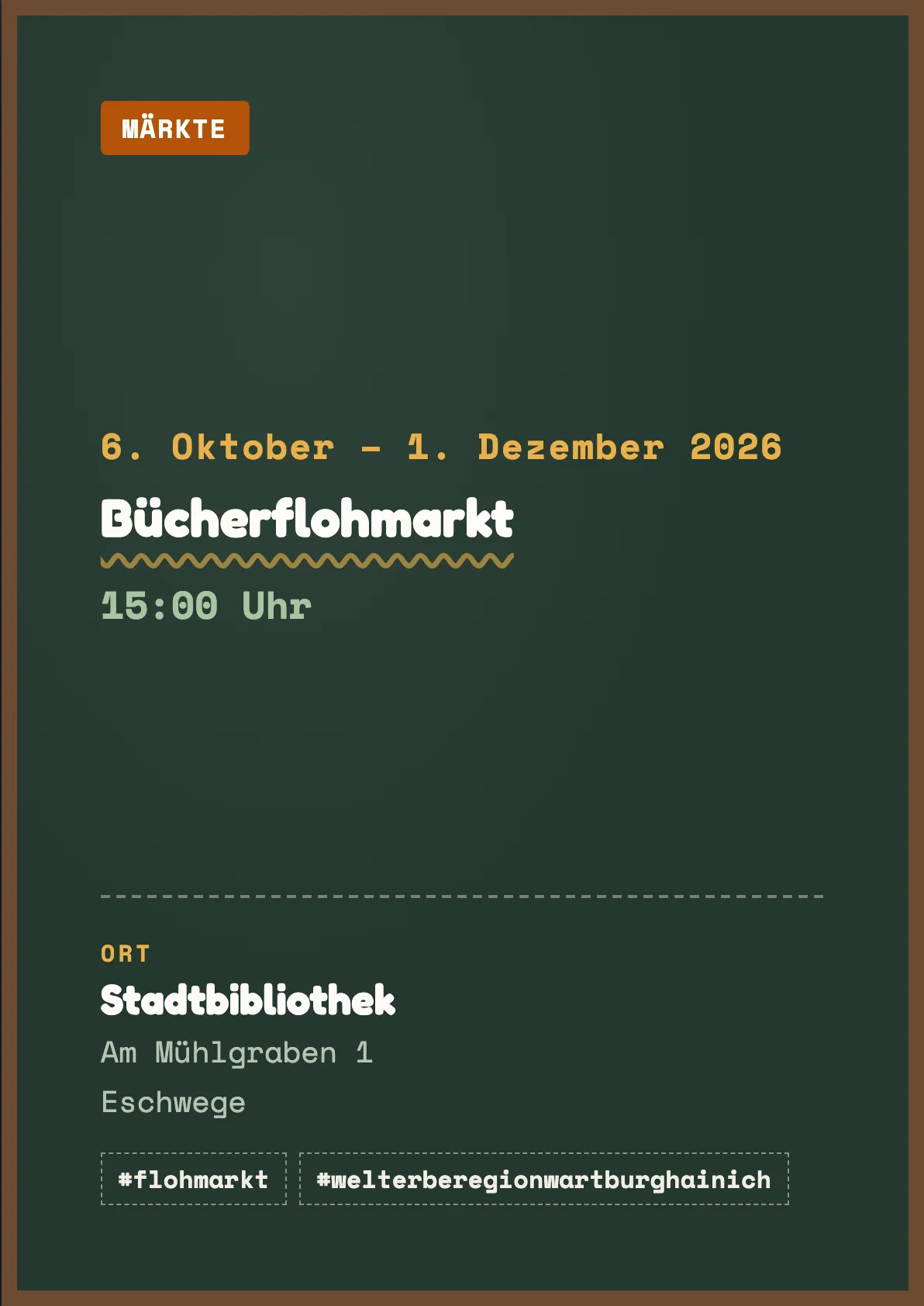 Veranstaltungsflyer