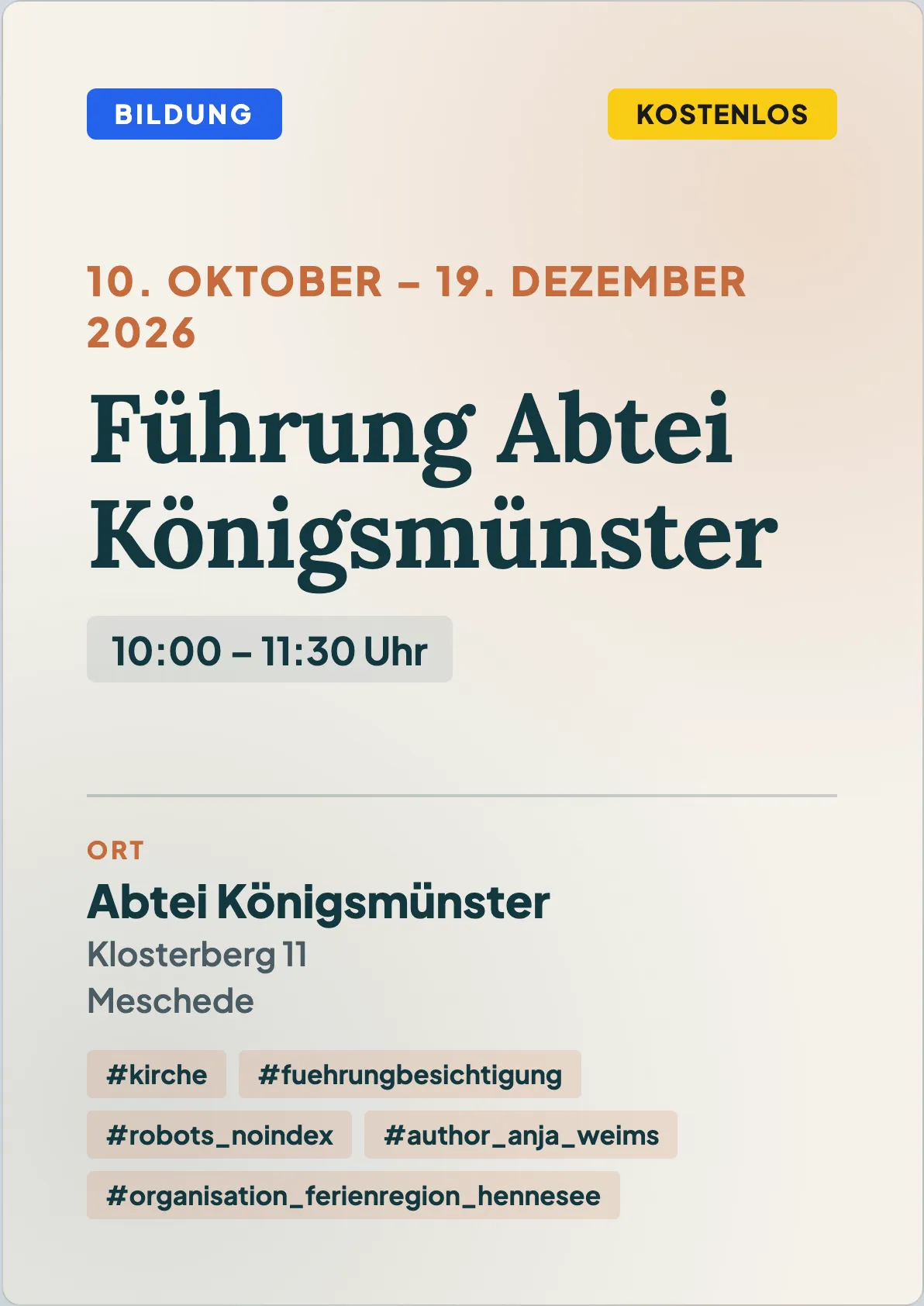 Veranstaltungsflyer