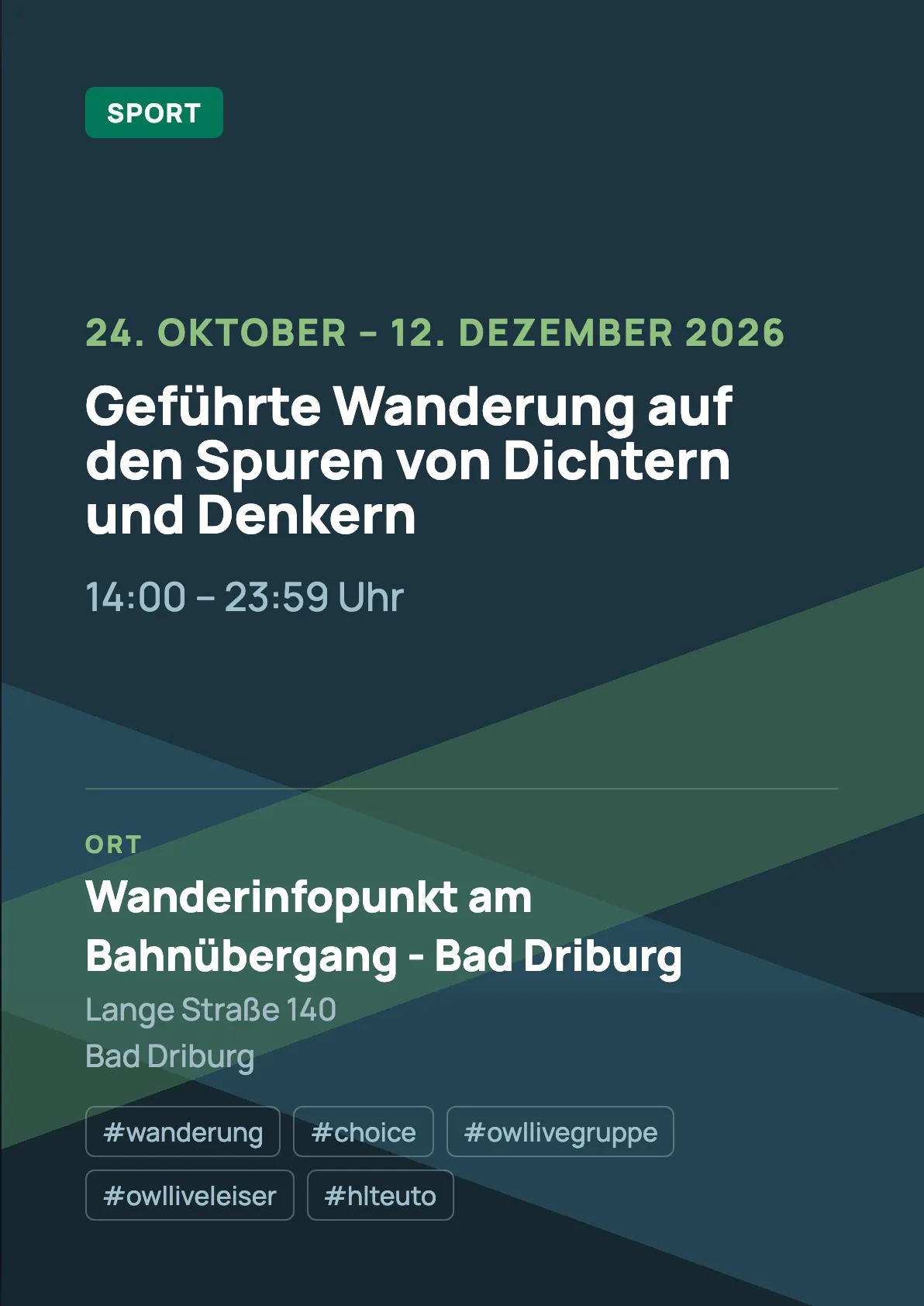 Veranstaltungsflyer