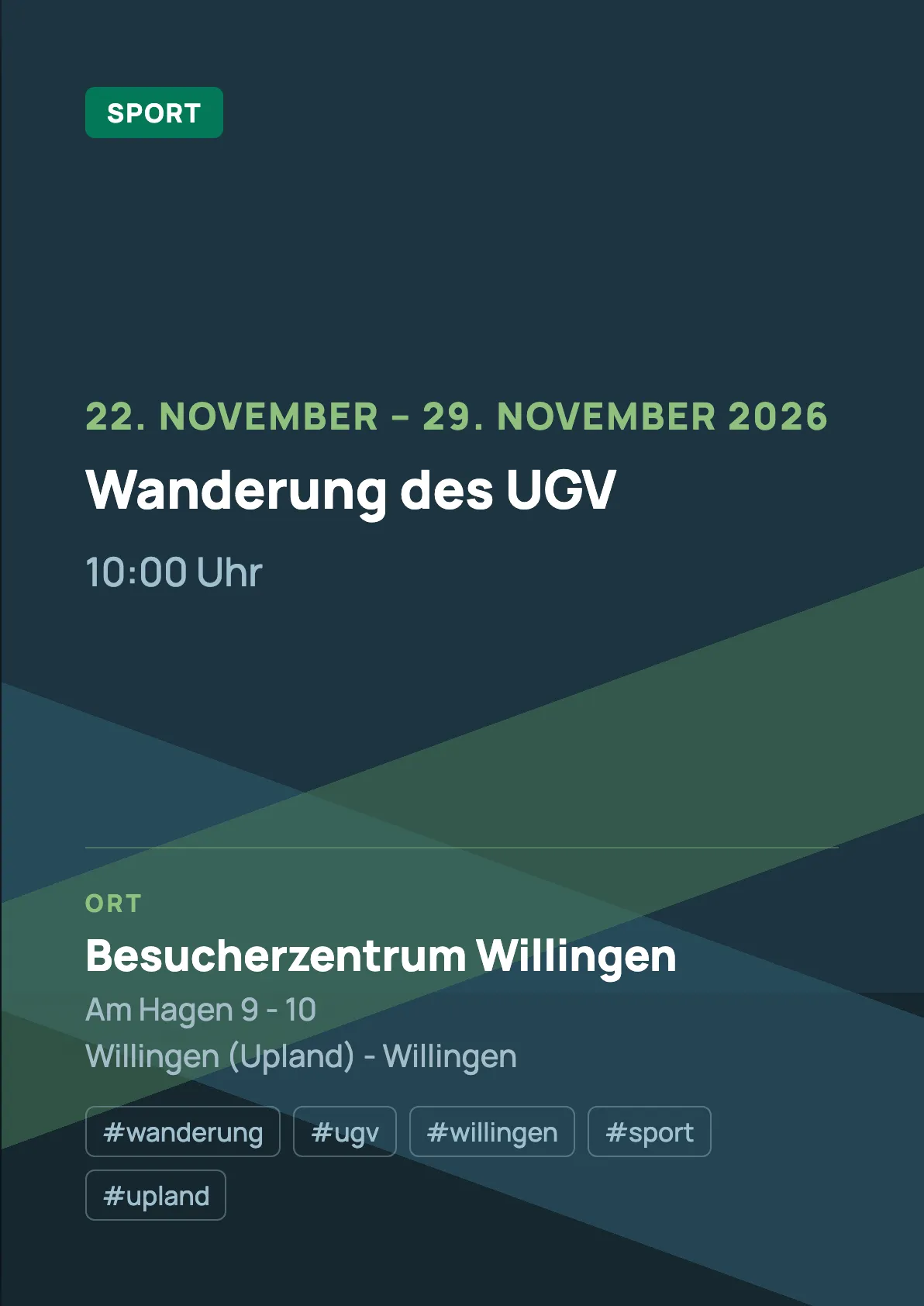 Veranstaltungsflyer